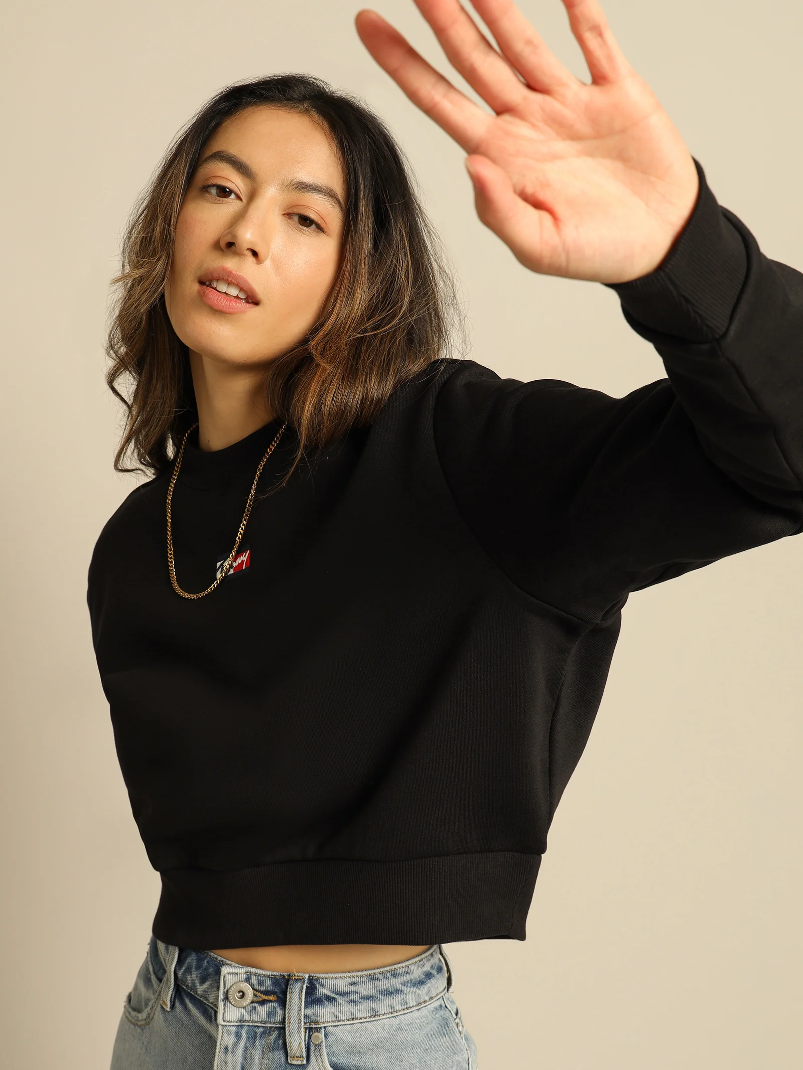 Crop Tiny Tommy Sweater - Image 2