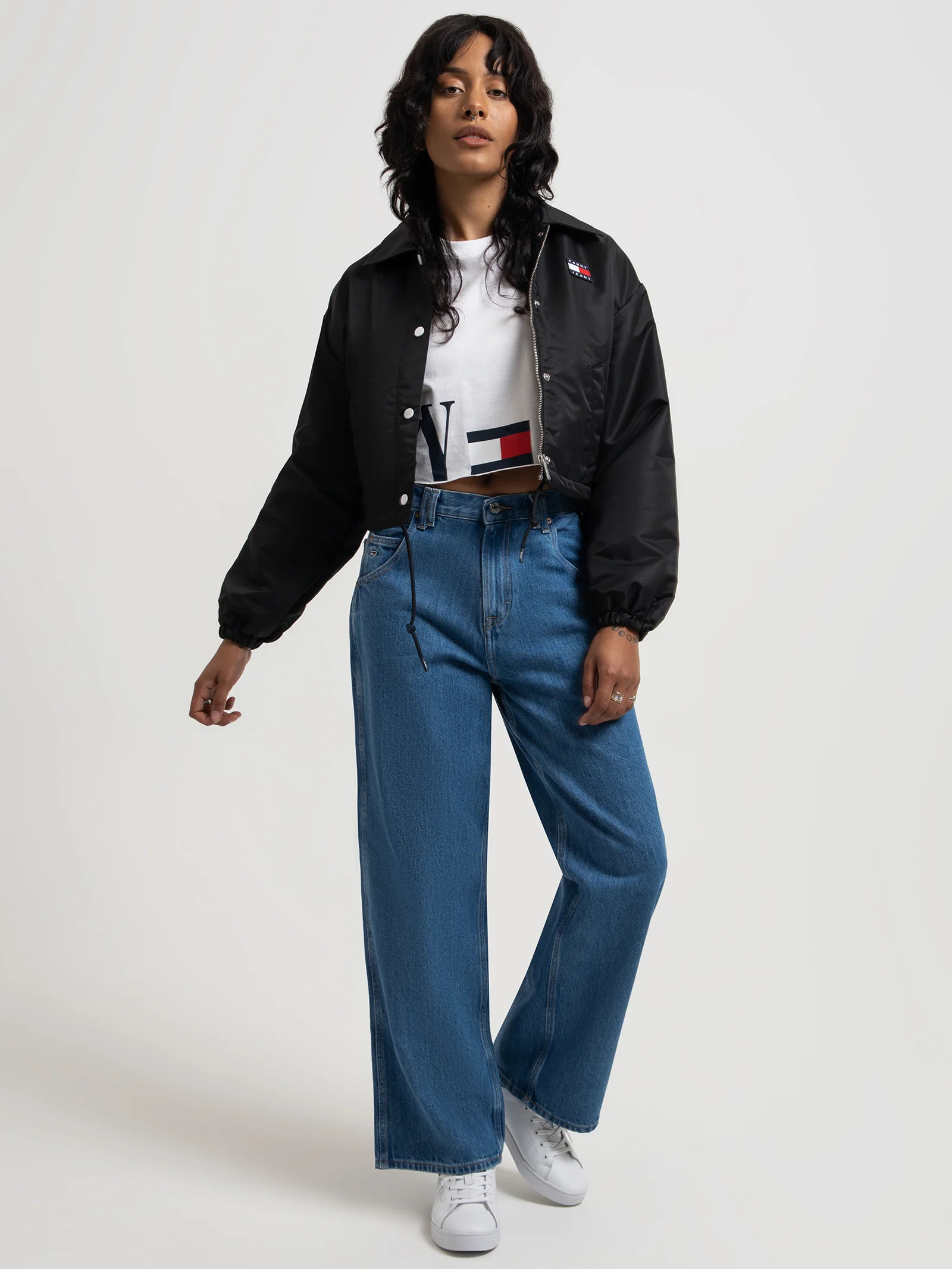 Cropped Coach Jacket - Image 2