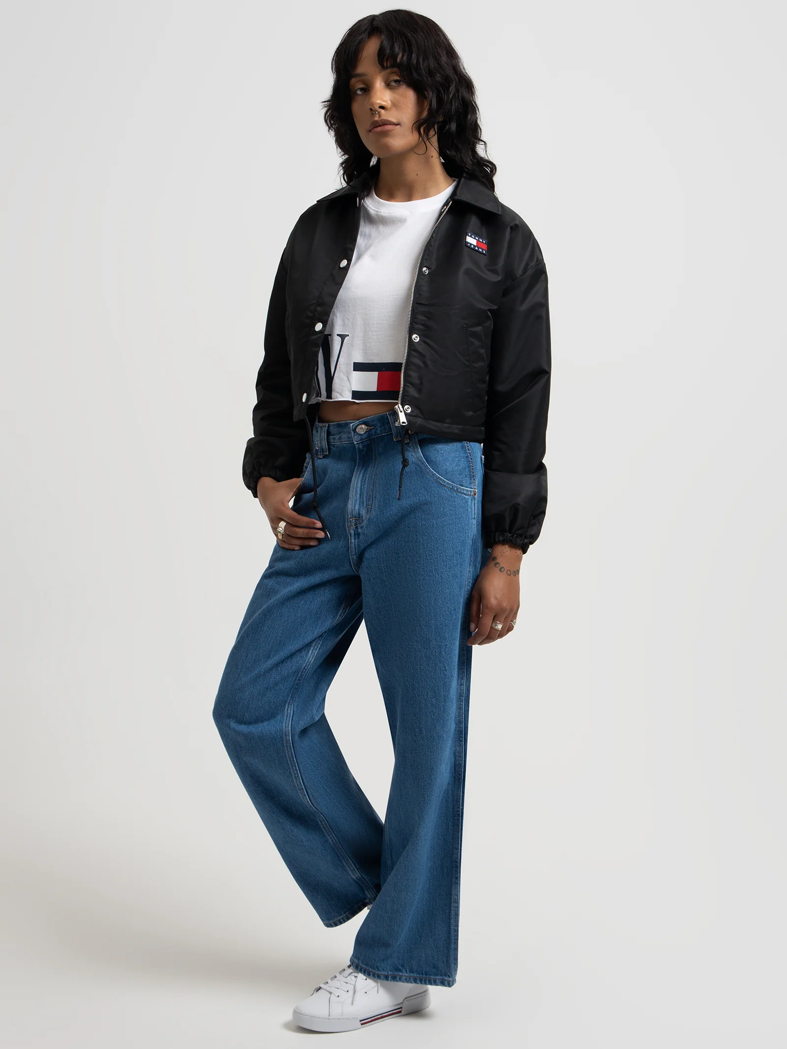 Cropped Coach Jacket - Image 4