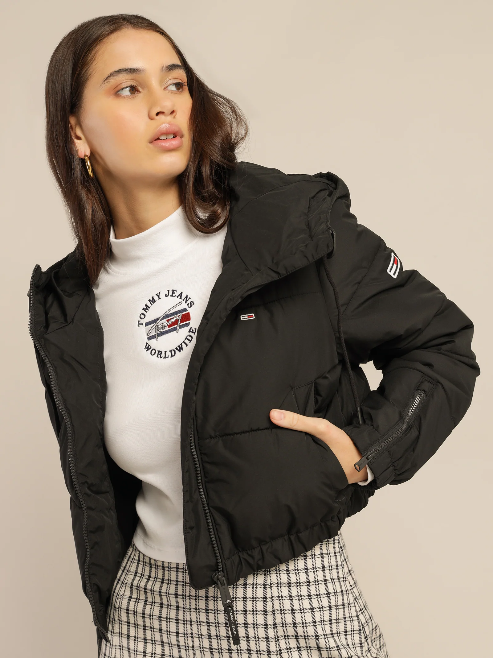 Cropped Down Puffer Jacket - Image 2