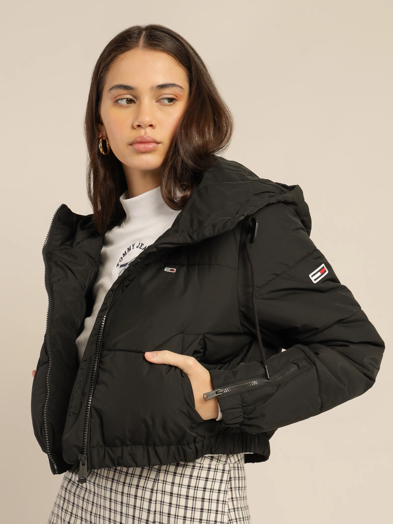 Cropped Down Puffer Jacket - Image 4