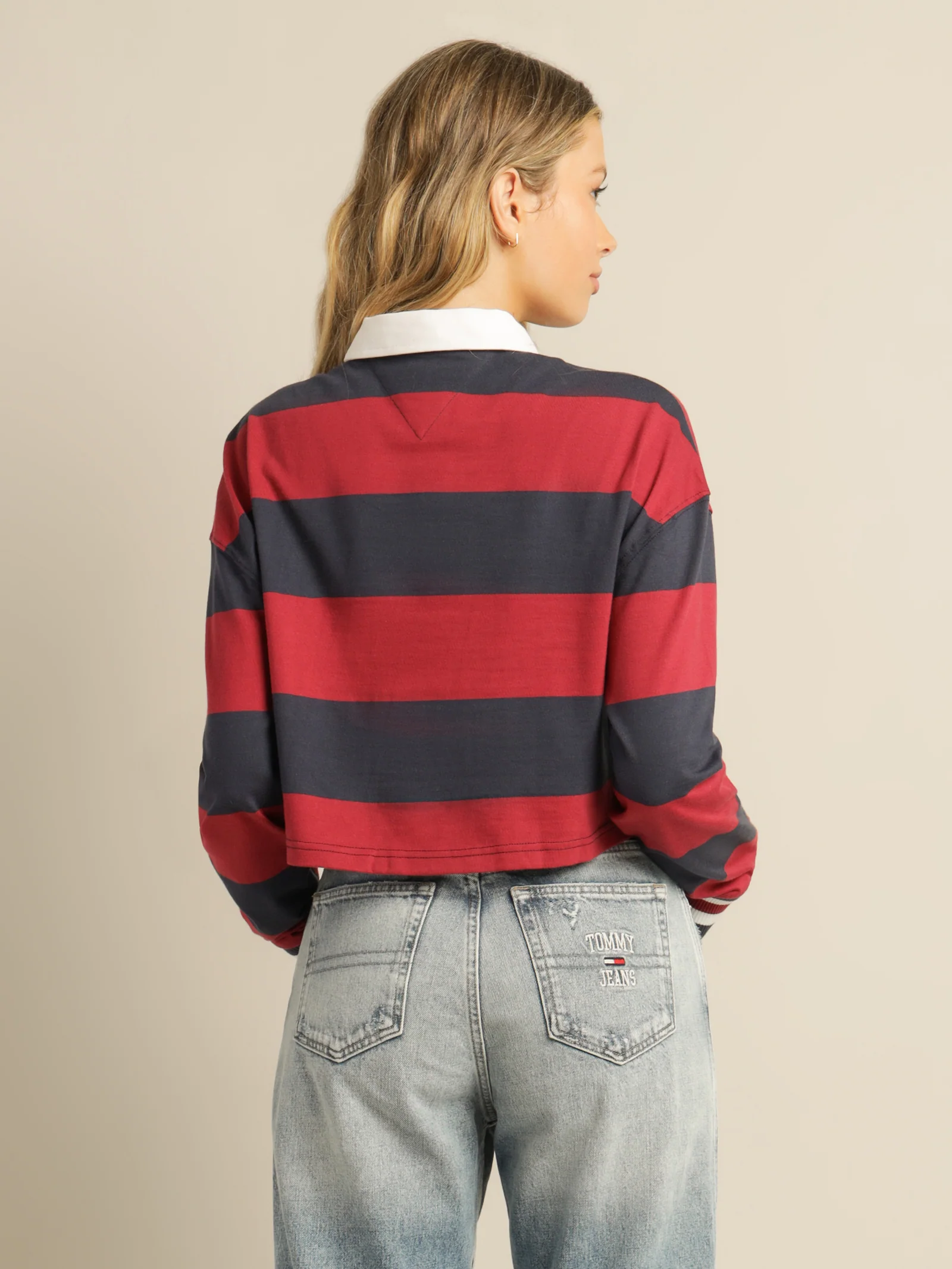 Cropped Long Sleeve Polo - Image 5