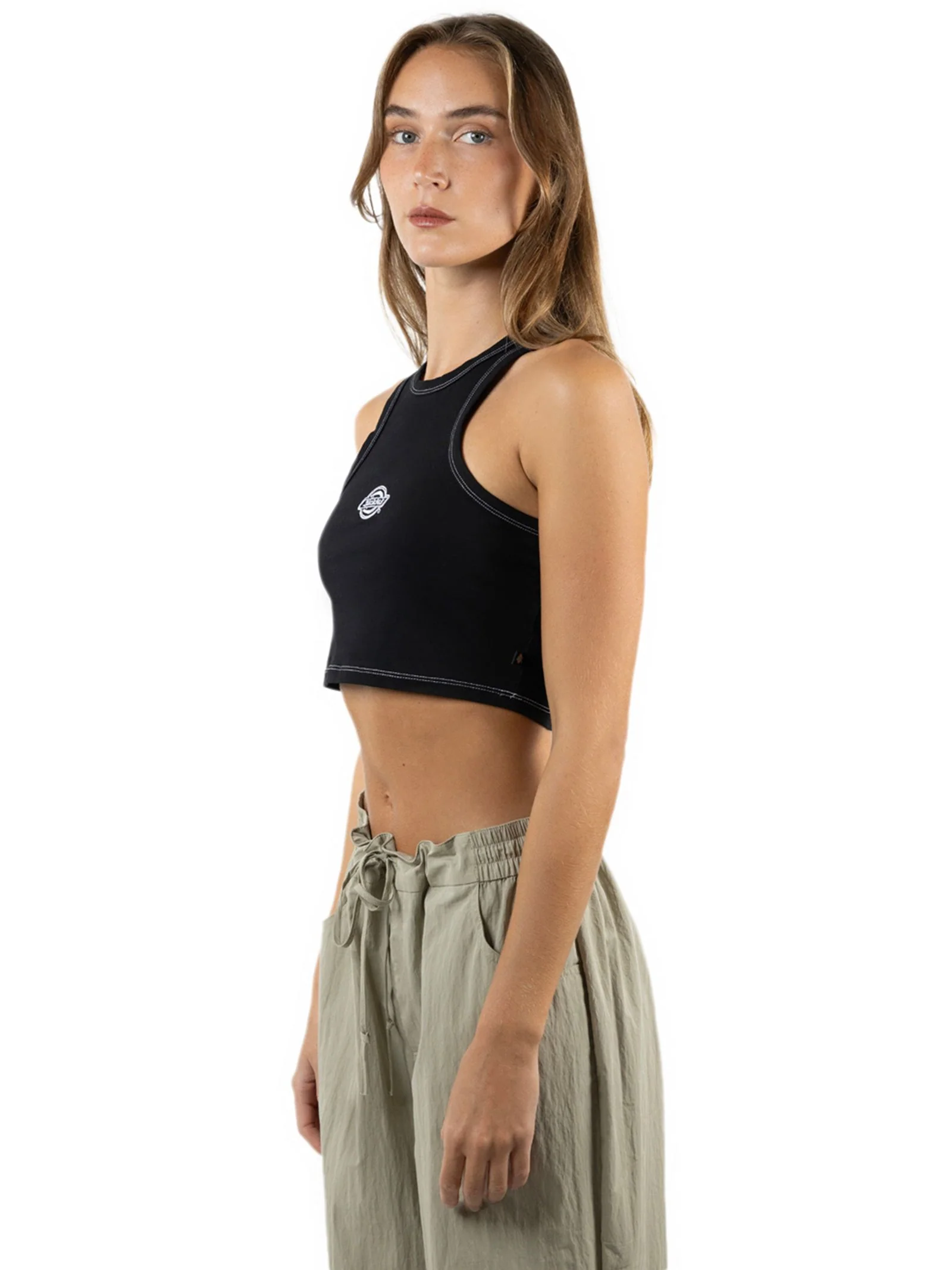 Cropped Racer Front Tank - Image 3