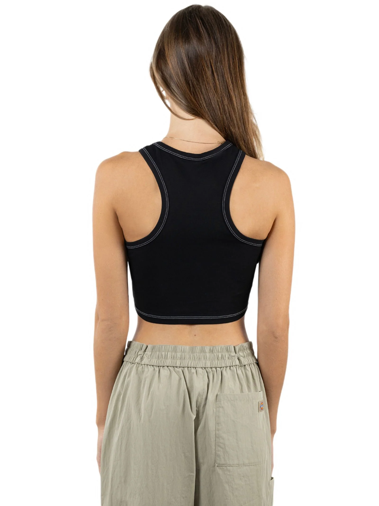Cropped Racer Front Tank - Image 4