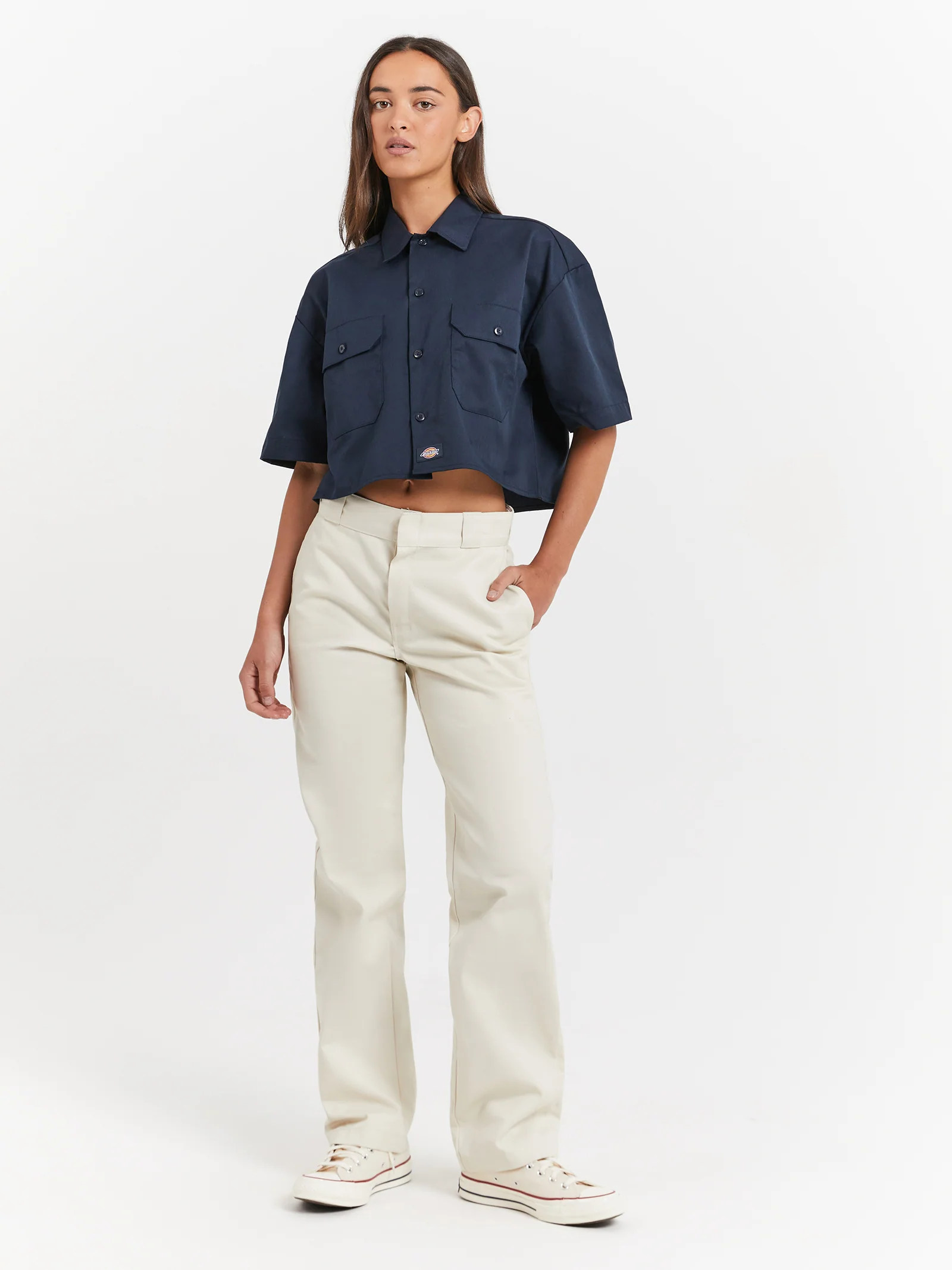 Cropped Work Shirt - Image 2