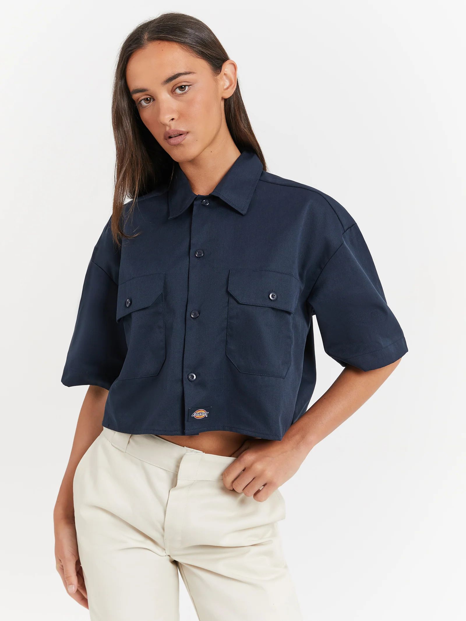 Cropped Work Shirt - Image 3