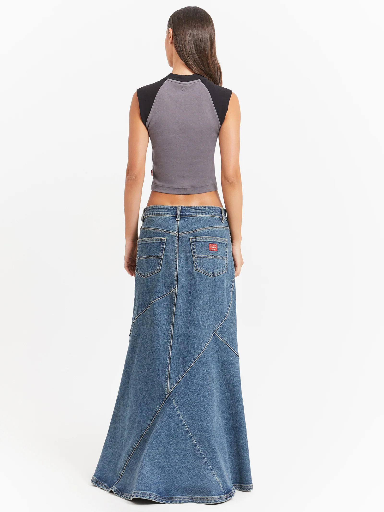 Crossroads Denim Maxi Skirt - Image 6