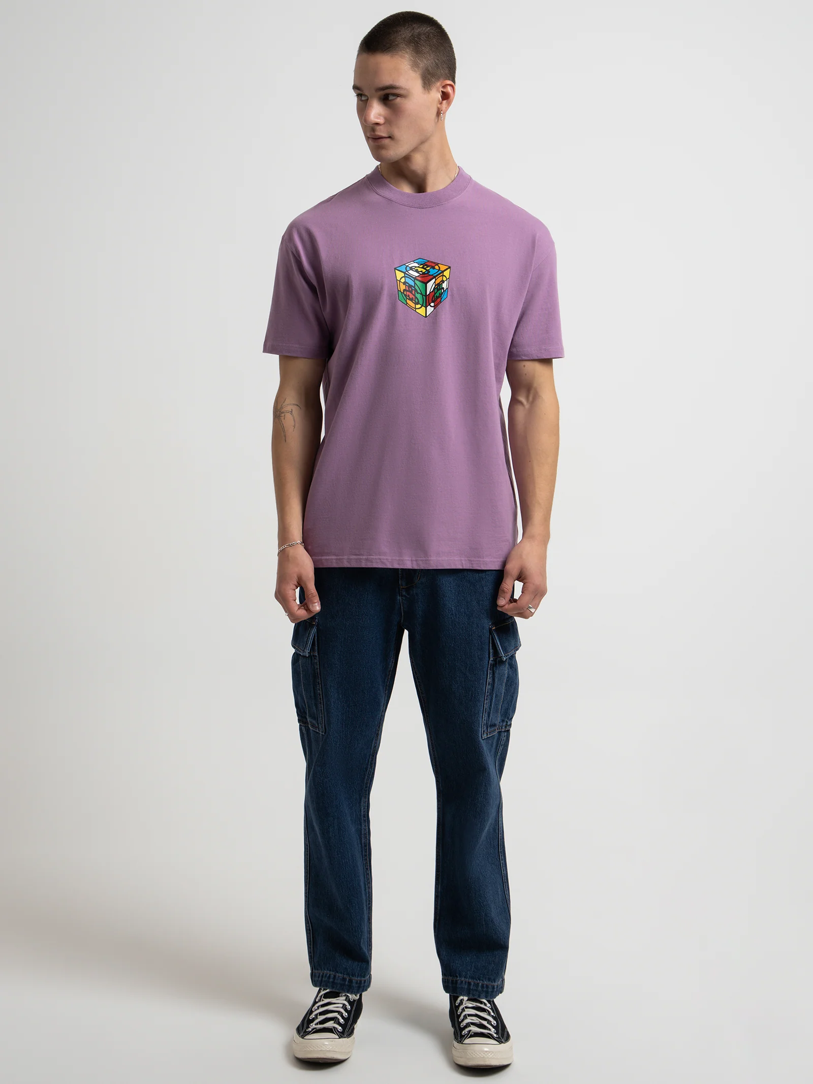 Cube Heavyweight Short Sleeve T-Shirt - Image 2
