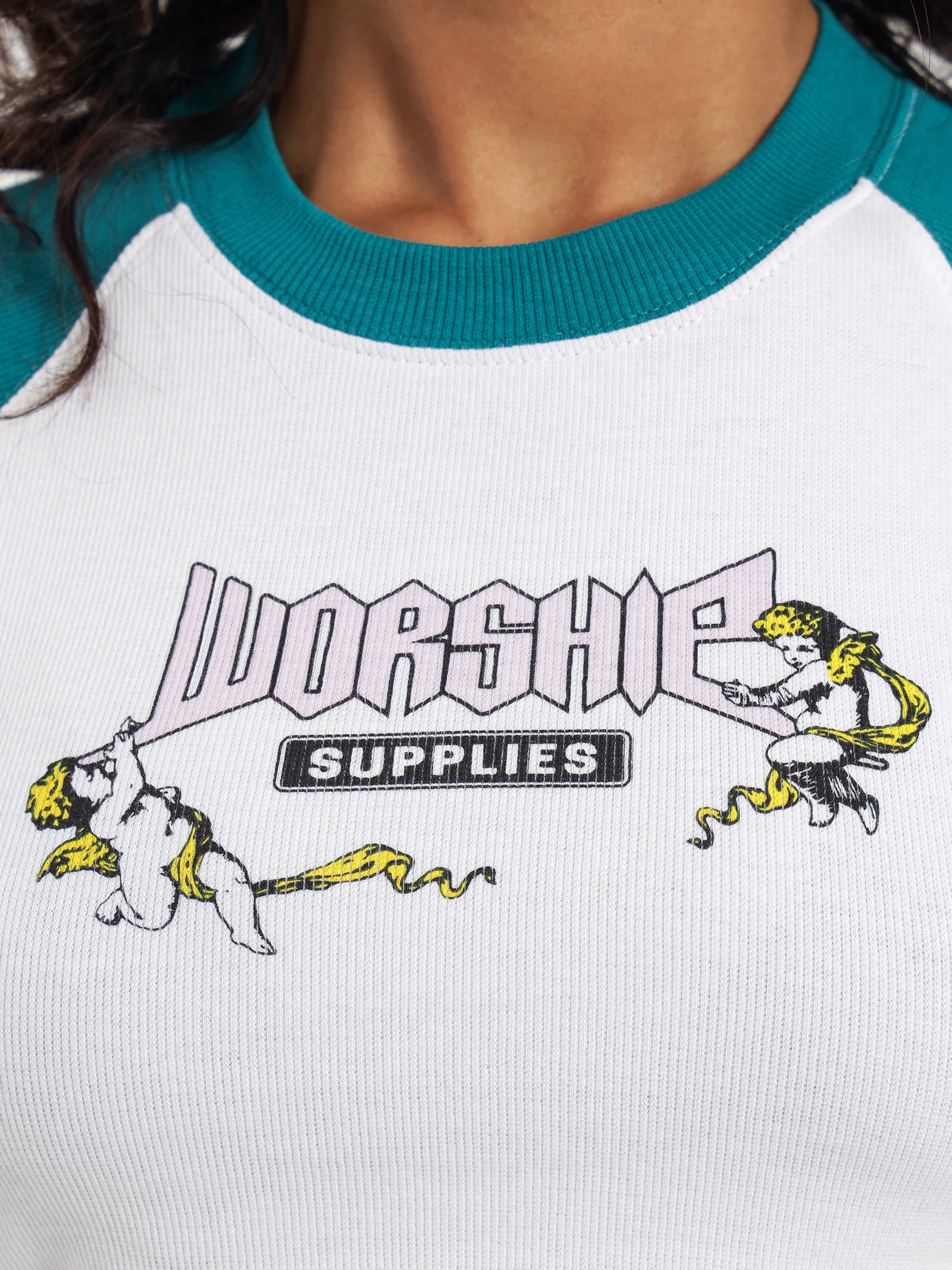 Curiosity Raglan Micro T-Shirt - Image 4