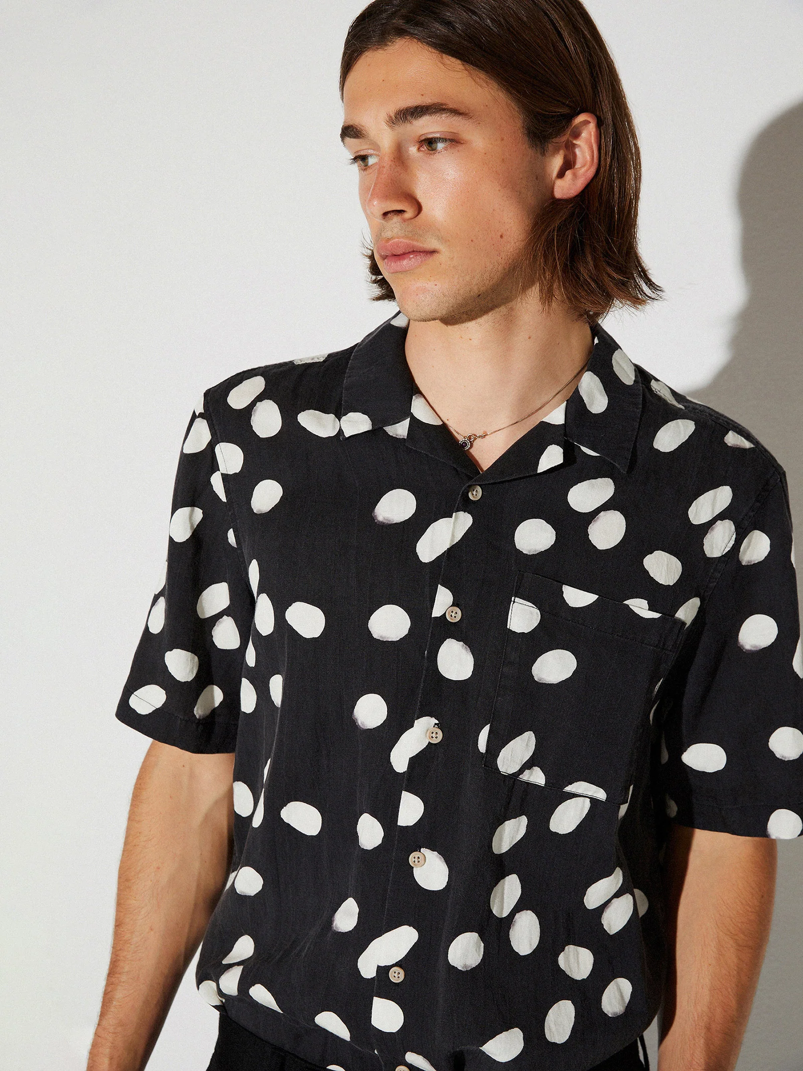 Curtis Short Sleeve Dot Shirt - Image 3