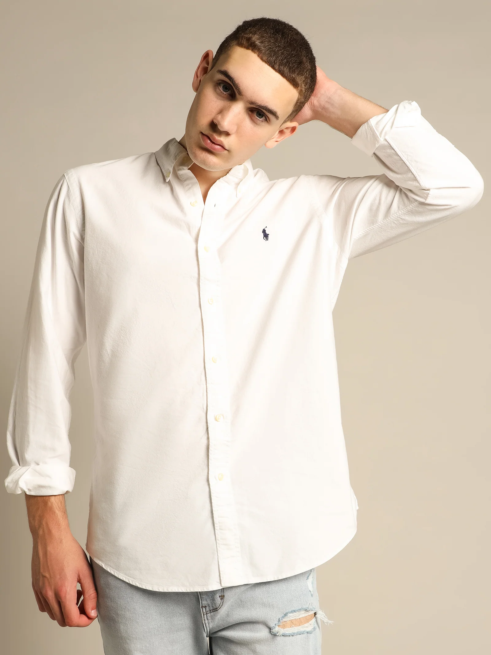 Custom Fit Oxford Shirt - Image 3