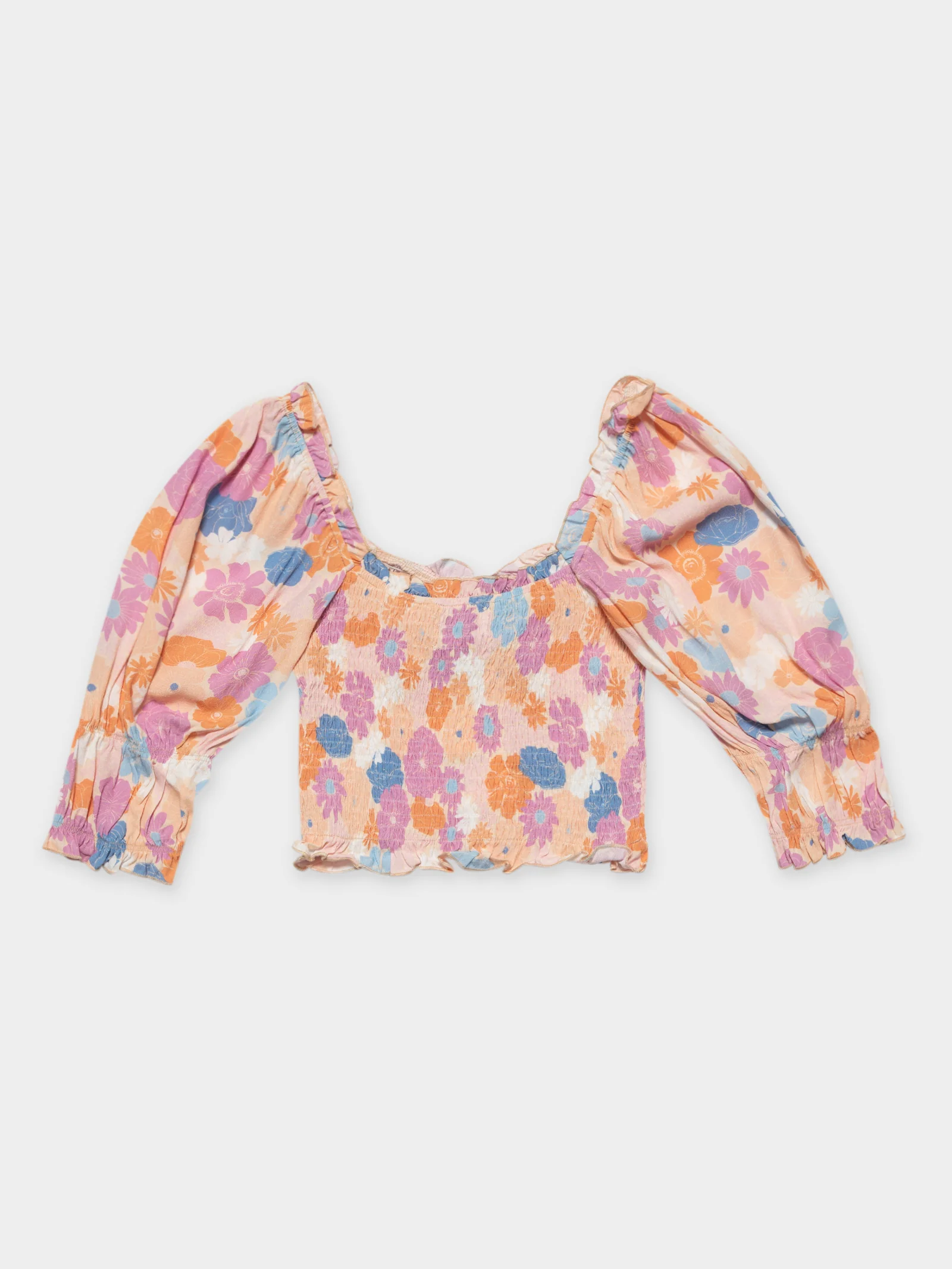 Daisy Puff-Sleeve Peasant Top - Image 7