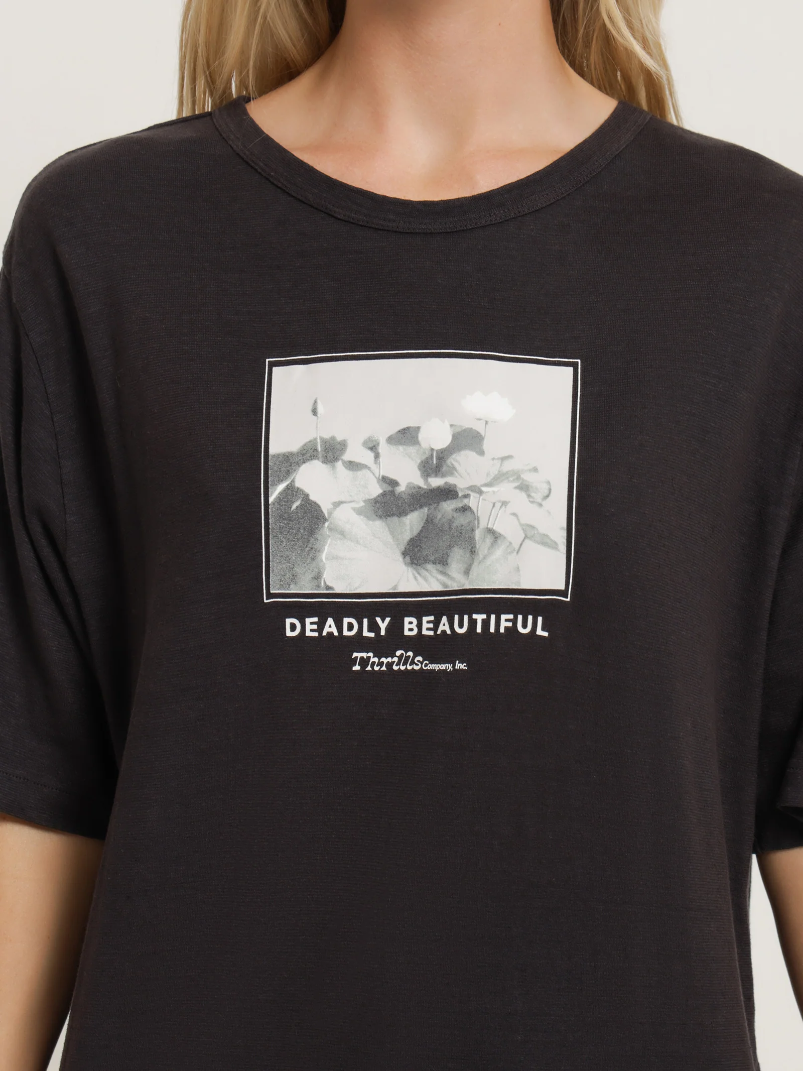 Deadly Beautiful Hemp Box Fit T-Shirt - Image 3