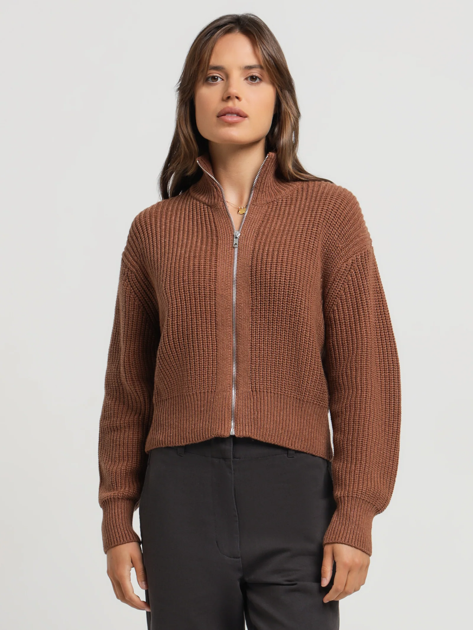 Delmar Zip Front Knit