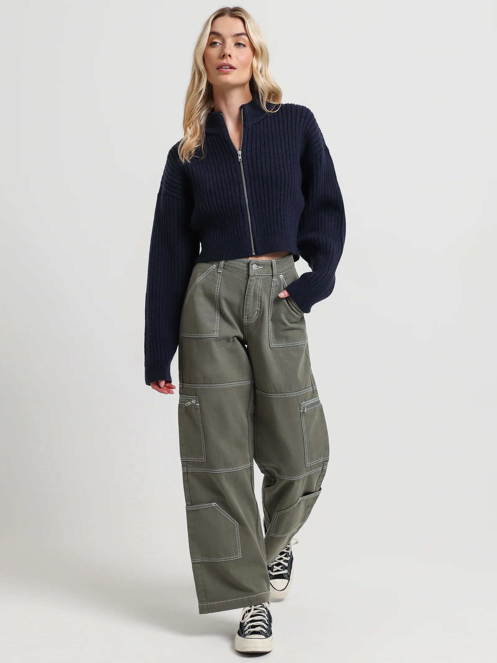 Delphine Low Rise Cargo Pants - Image 2