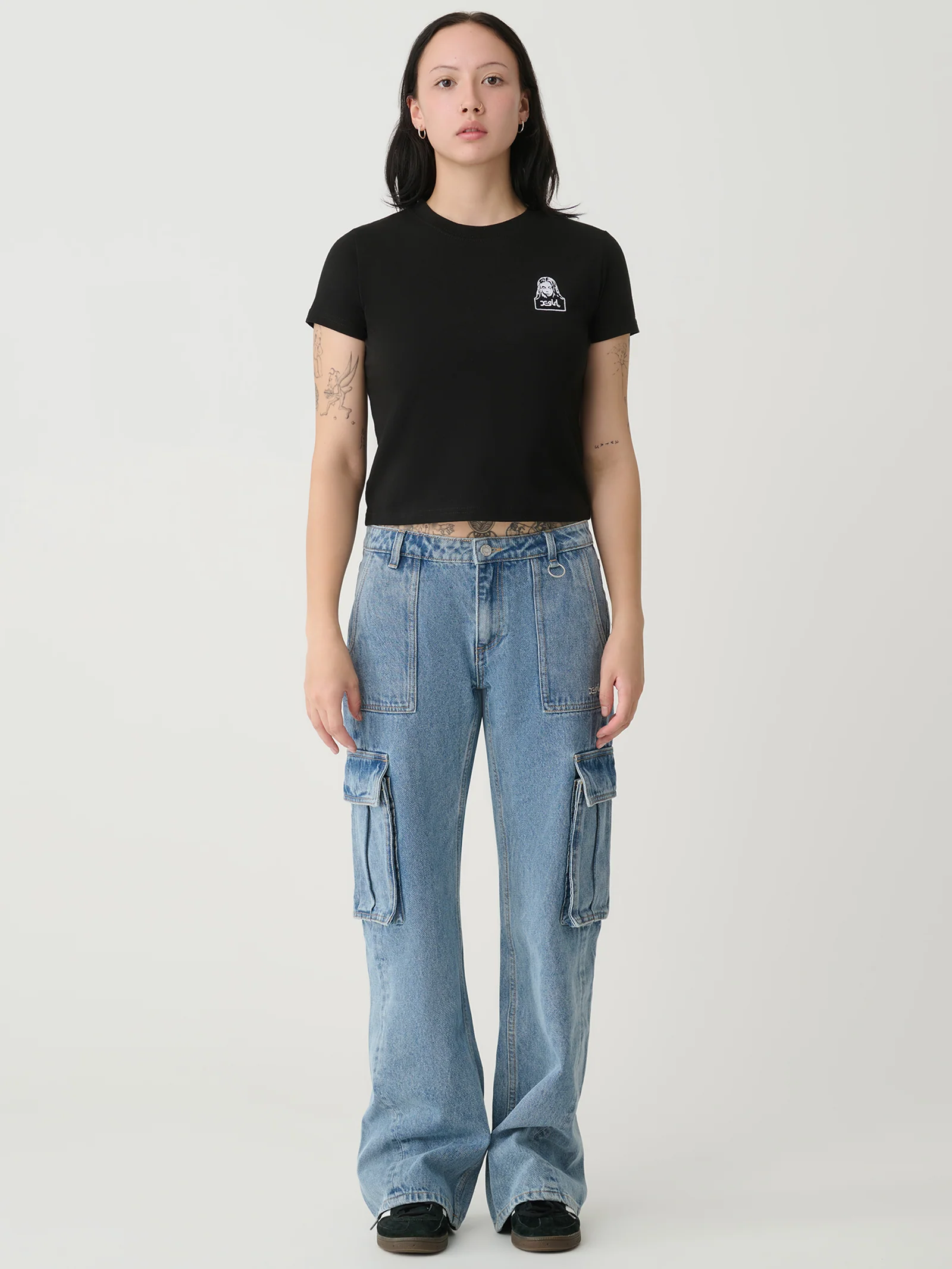 Denim Cargo Jeans - Image 3