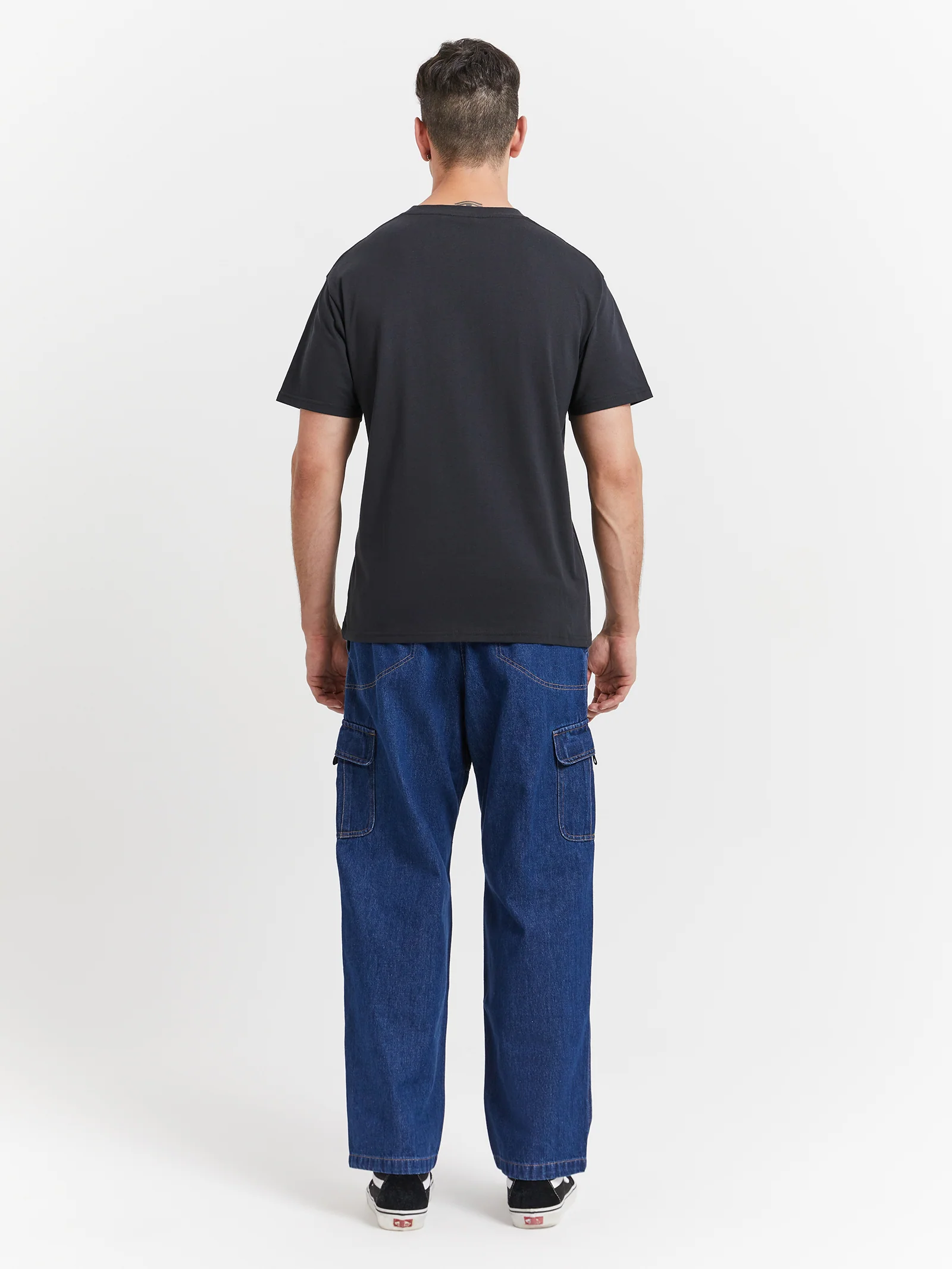 Denim Loose Cargo Pants - Image 5