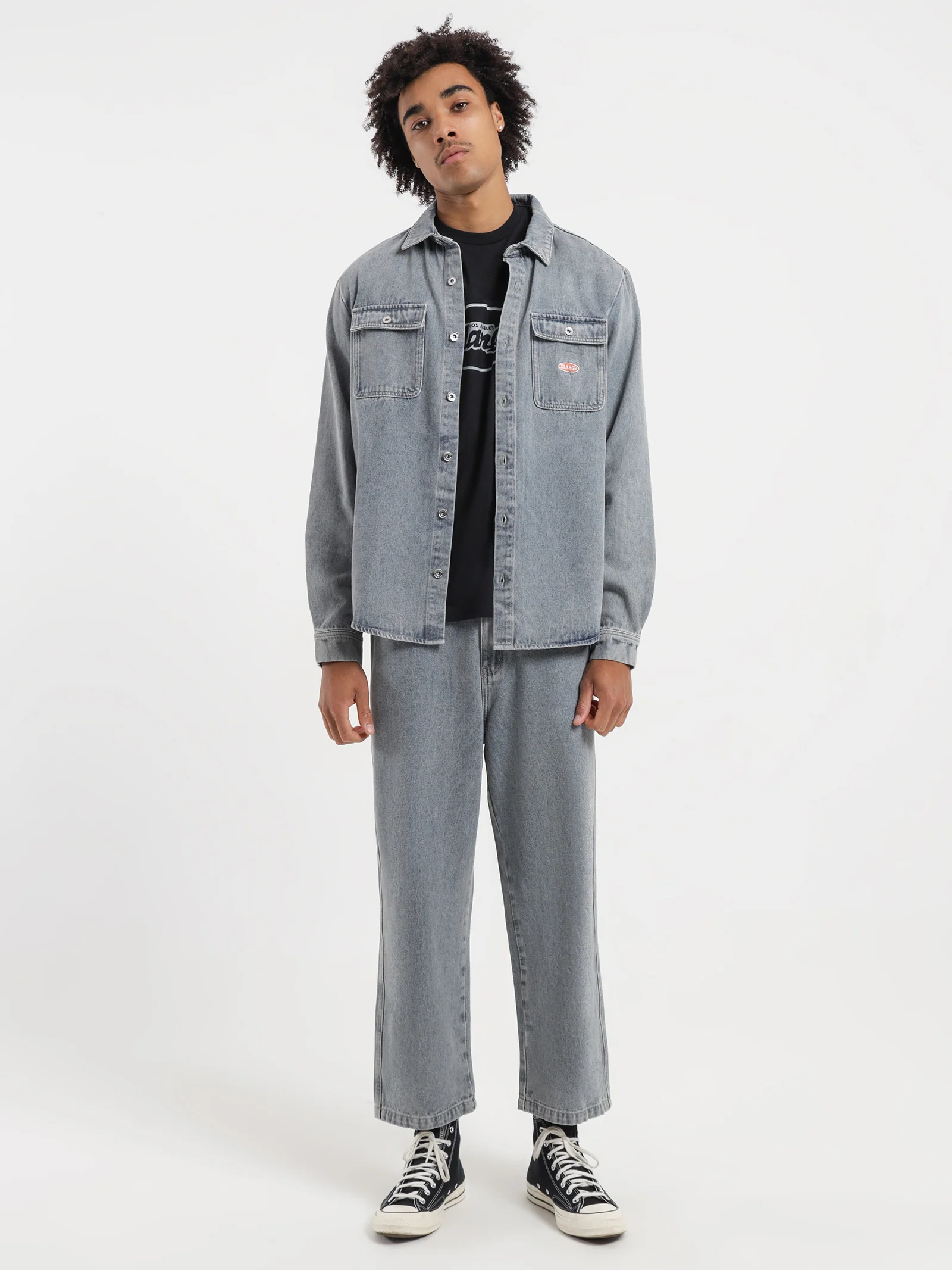 Denim LS Work Shirt - Image 3