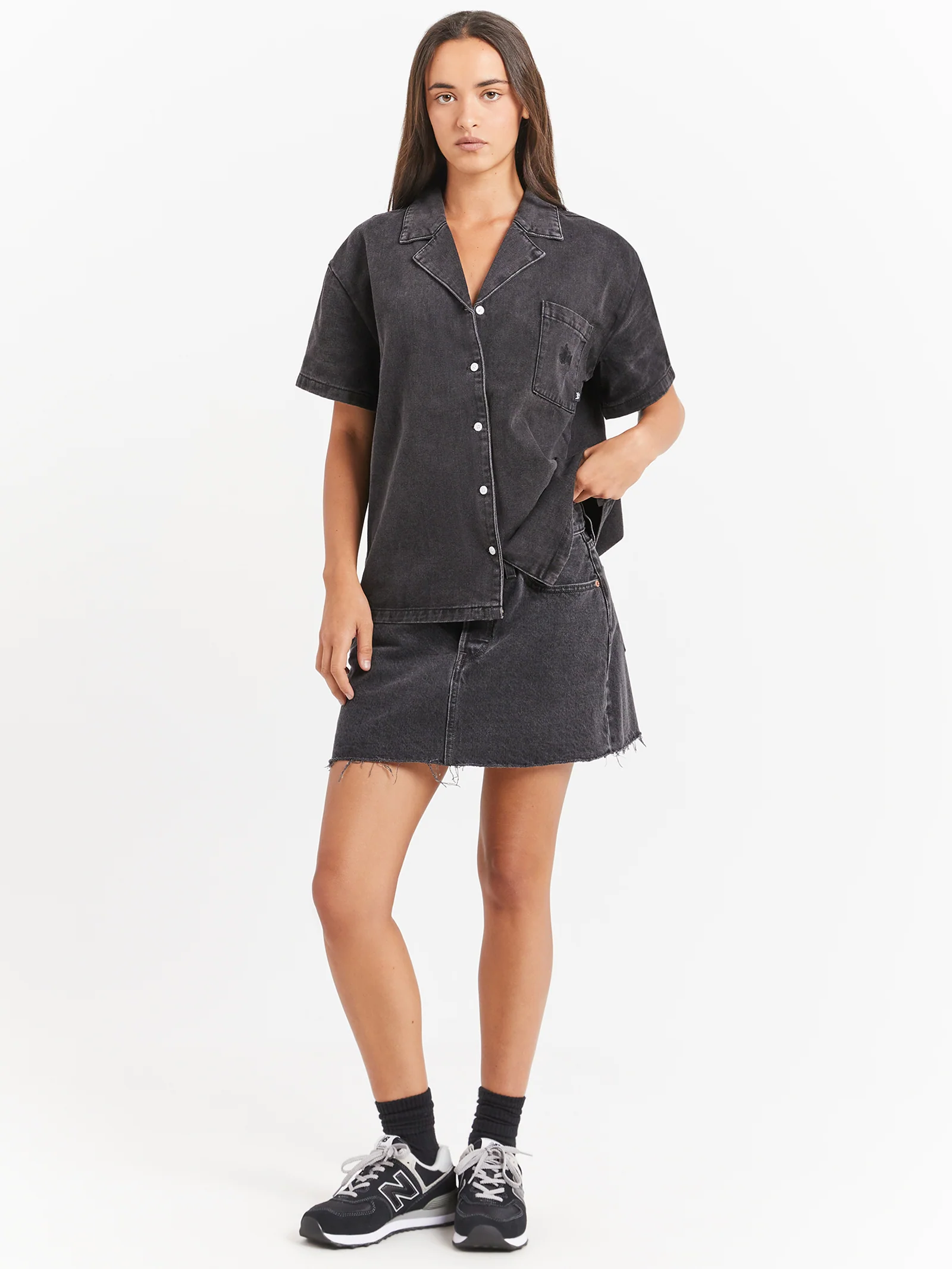Denim Oversized Shirt - Image 2