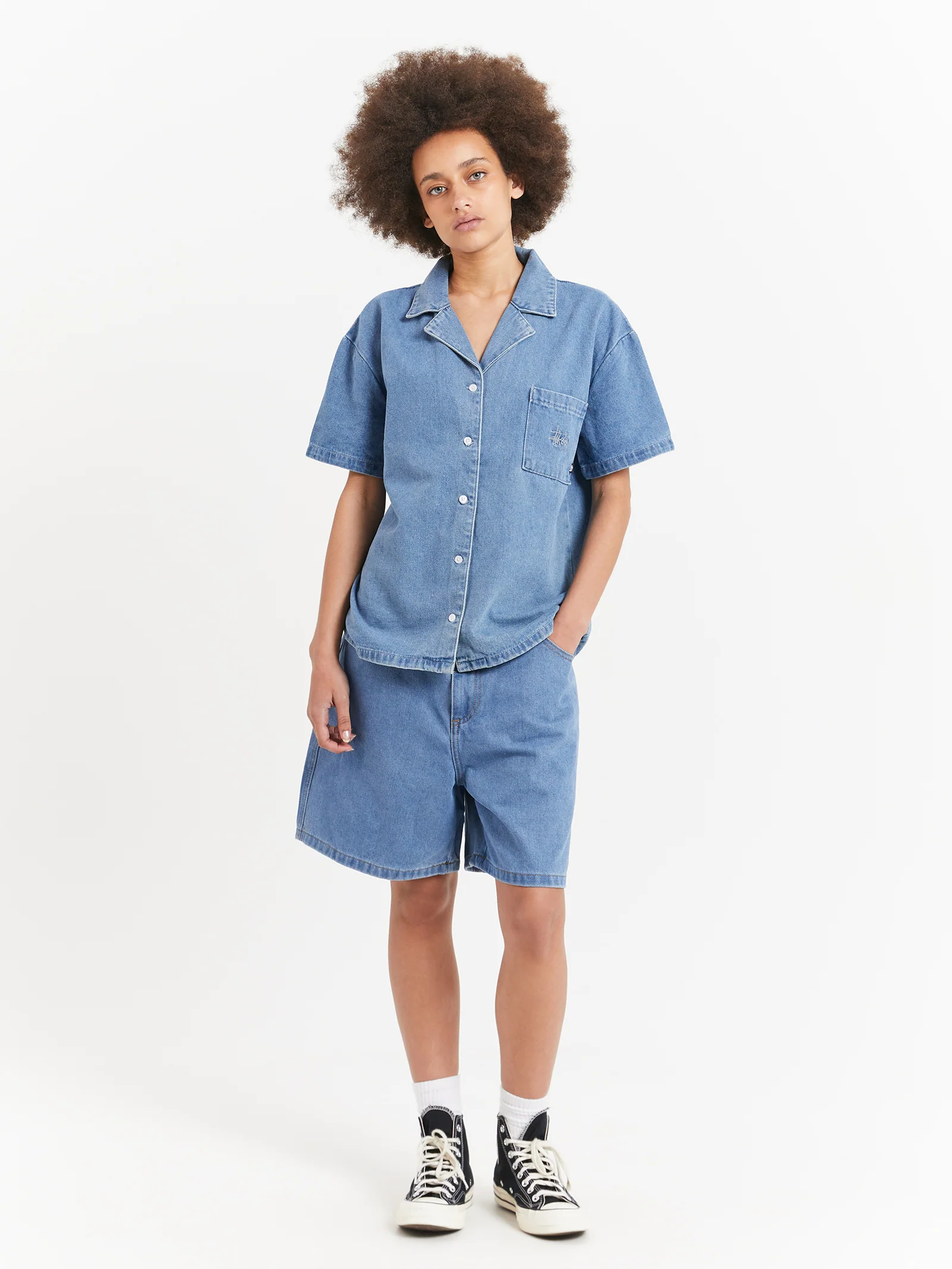 Denim Oversized Shirt - Image 4
