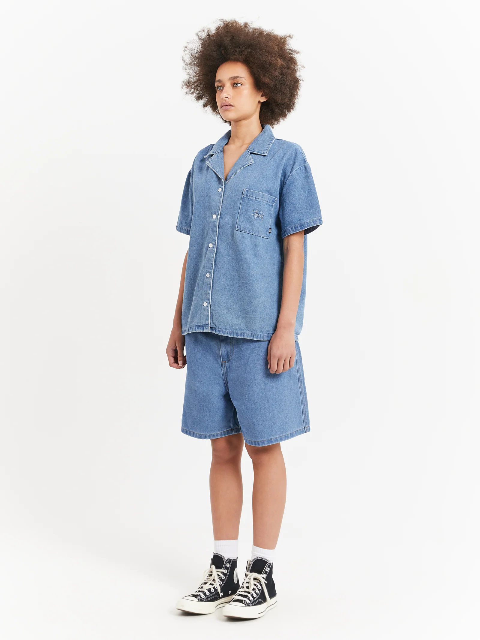 Denim Oversized Shirt - Image 6
