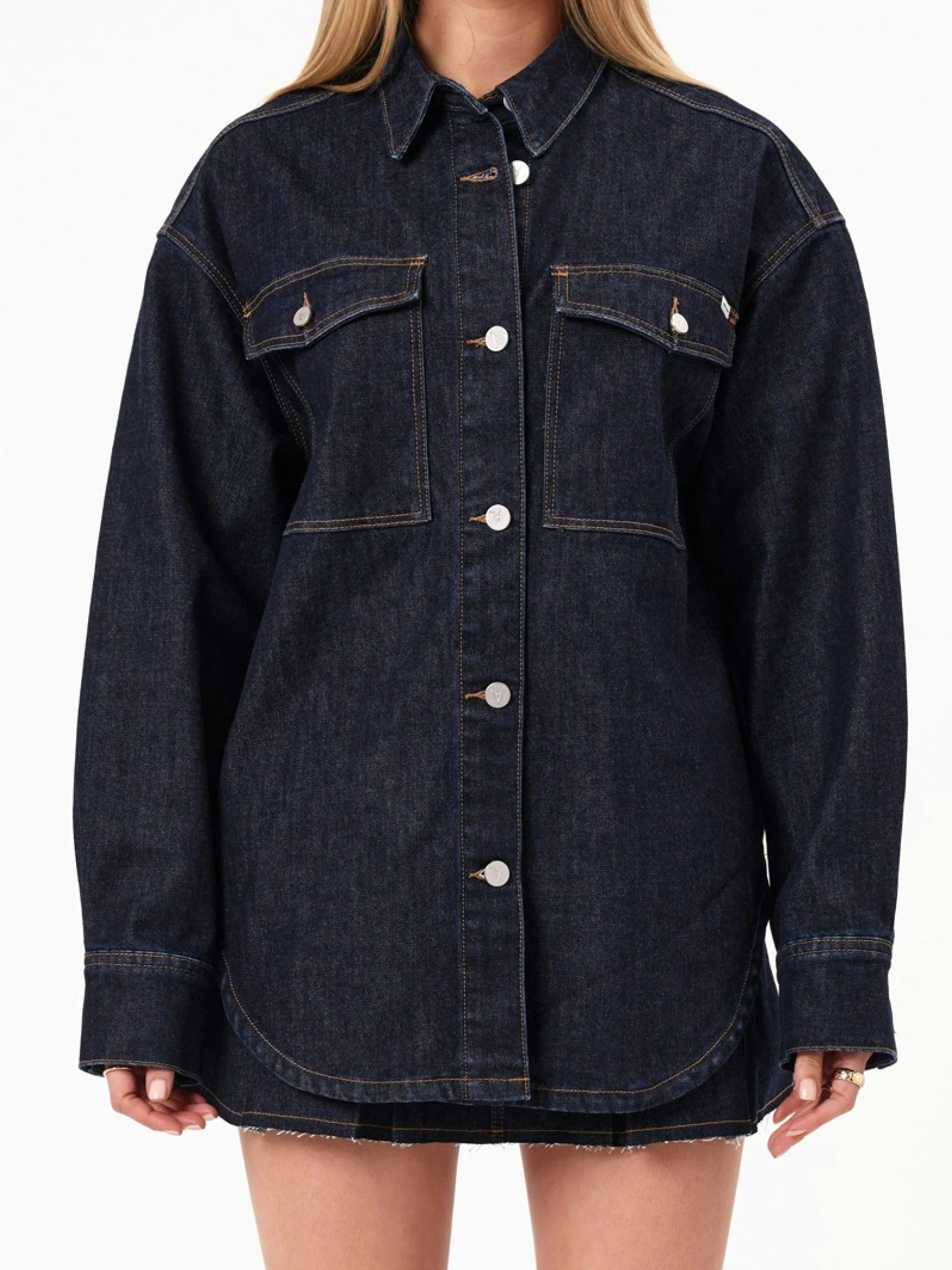 Denim Shacket Lila - Image 3