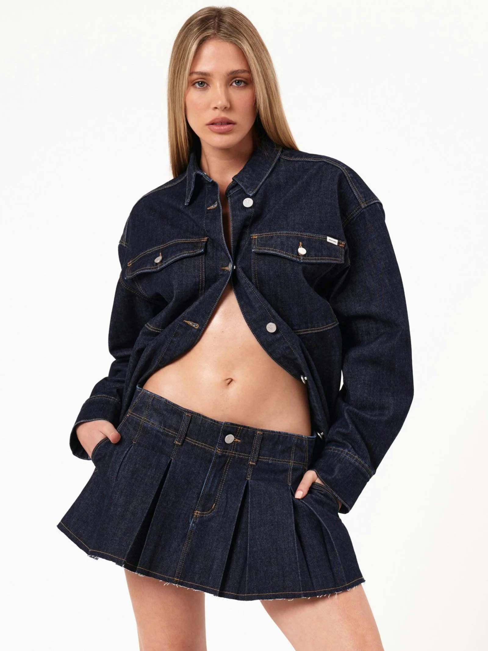 Denim Shacket Lila - Image 4