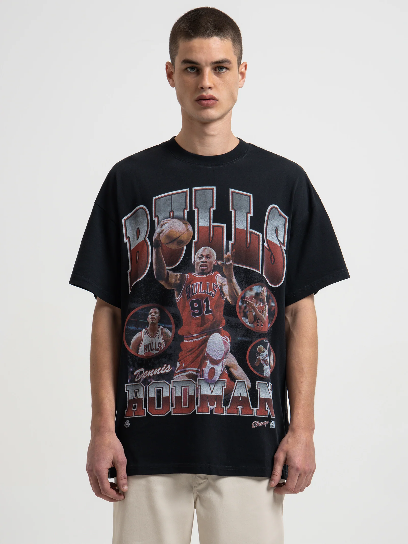 Dennis Rodman Chicago Bulls Photo Player T-Shirt