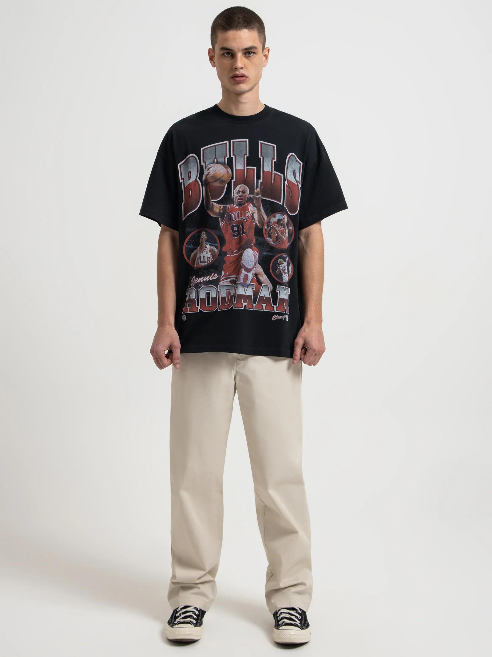 Dennis Rodman Chicago Bulls Photo Player T-Shirt - Image 2