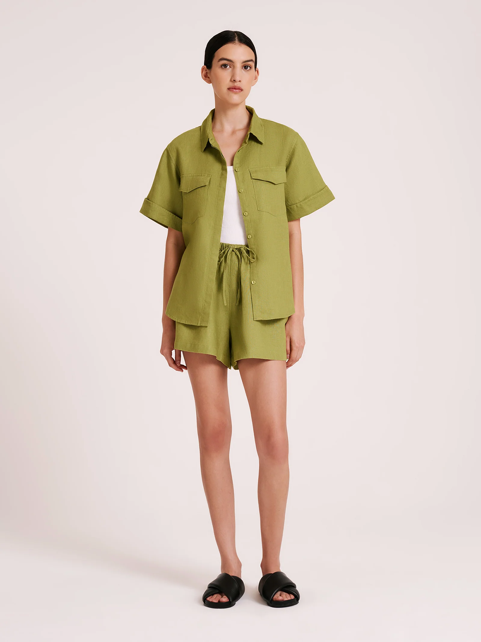 Desi Linen Shorts - Image 4