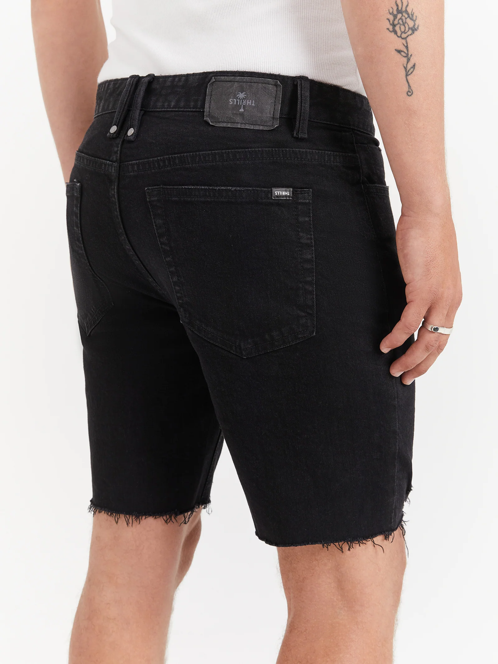 Destroyed Bones Denim Shorts - Image 4