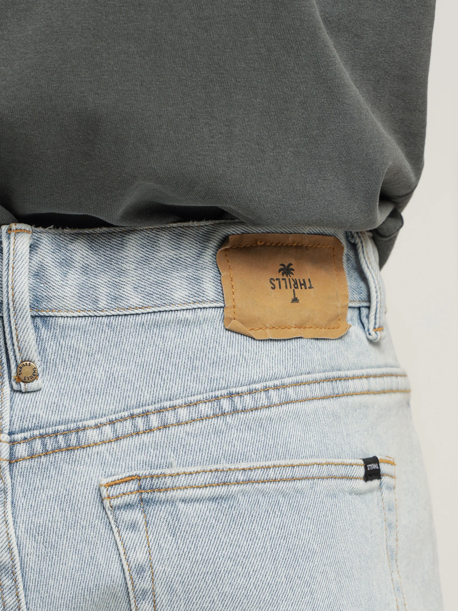 Destroyed Bones Denim Shorts - Image 5