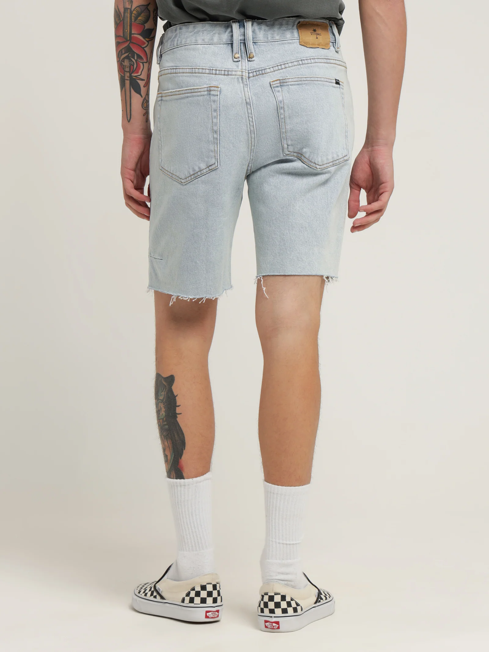 Destroyed Bones Denim Shorts - Image 6