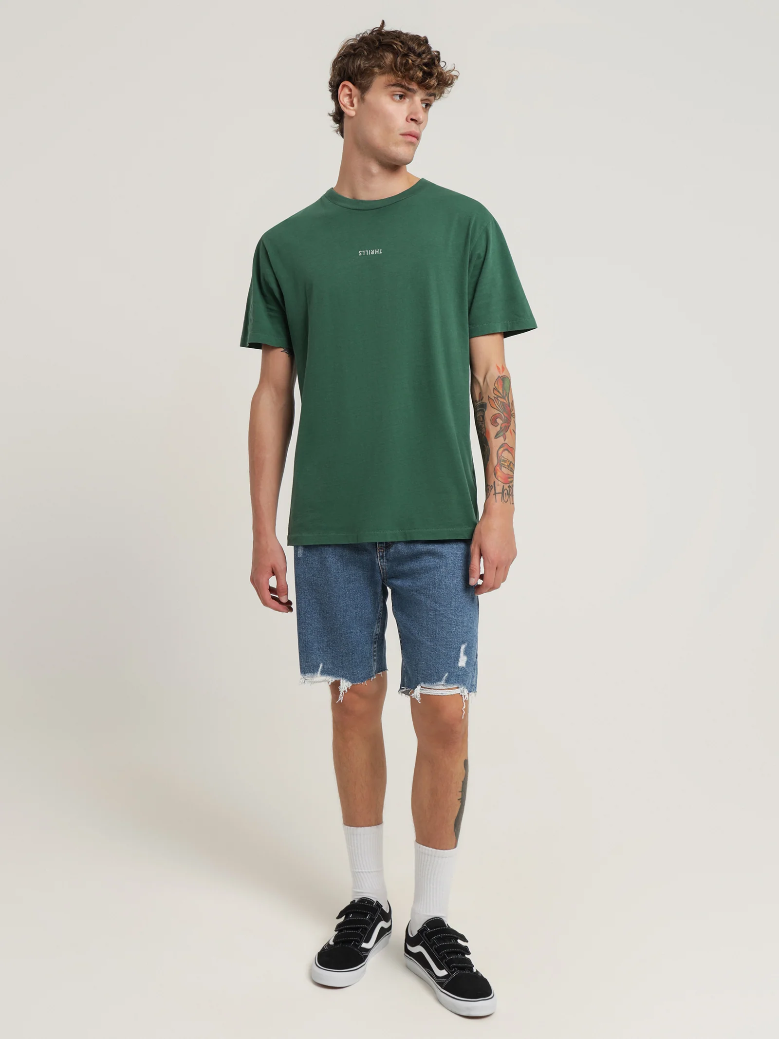 Destroyed Bones Denim Shorts - Image 4