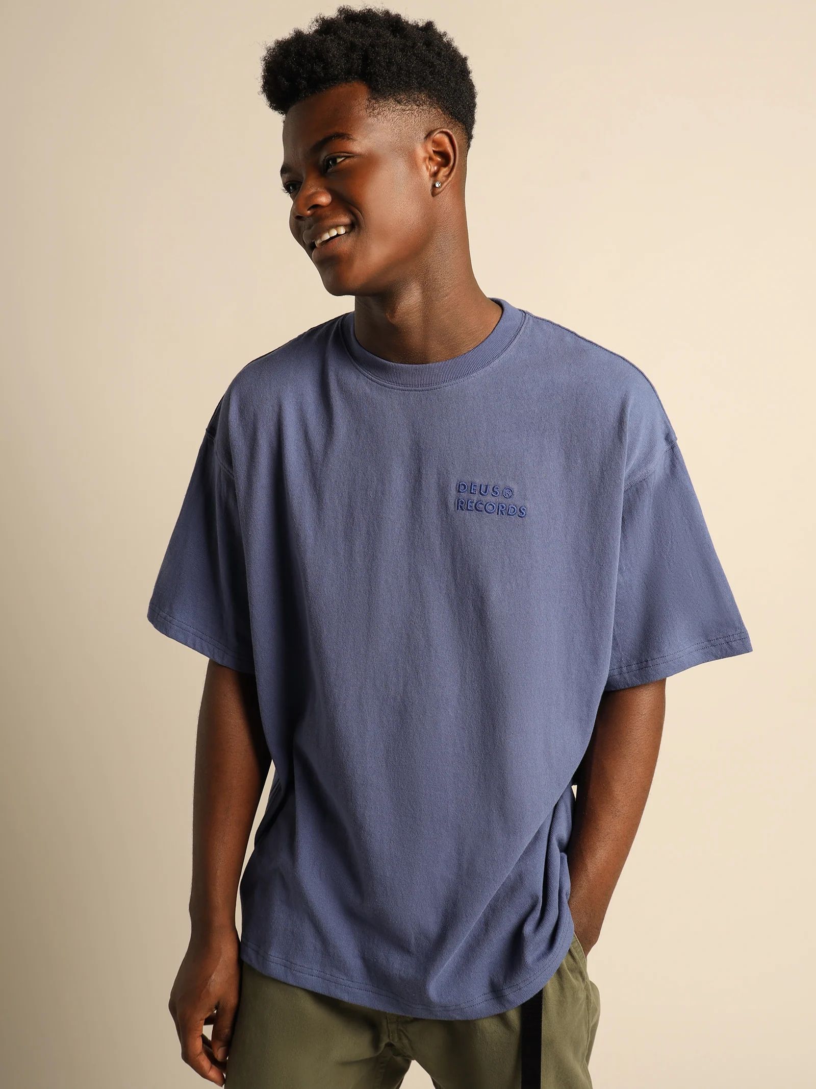 Deus Records All Caps T-Shirt - Image 3