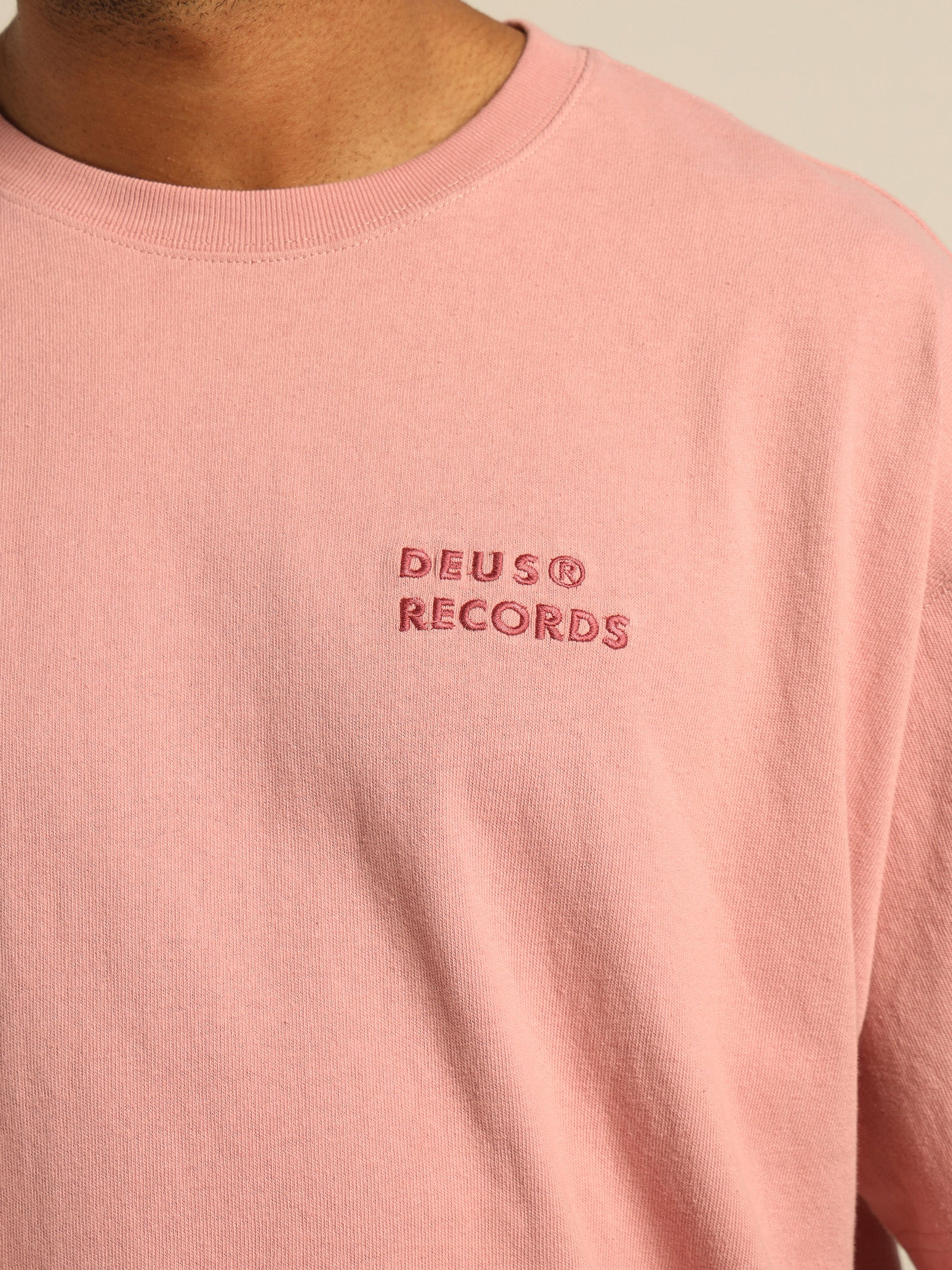 Deus Records All Caps T-Shirt - Image 3