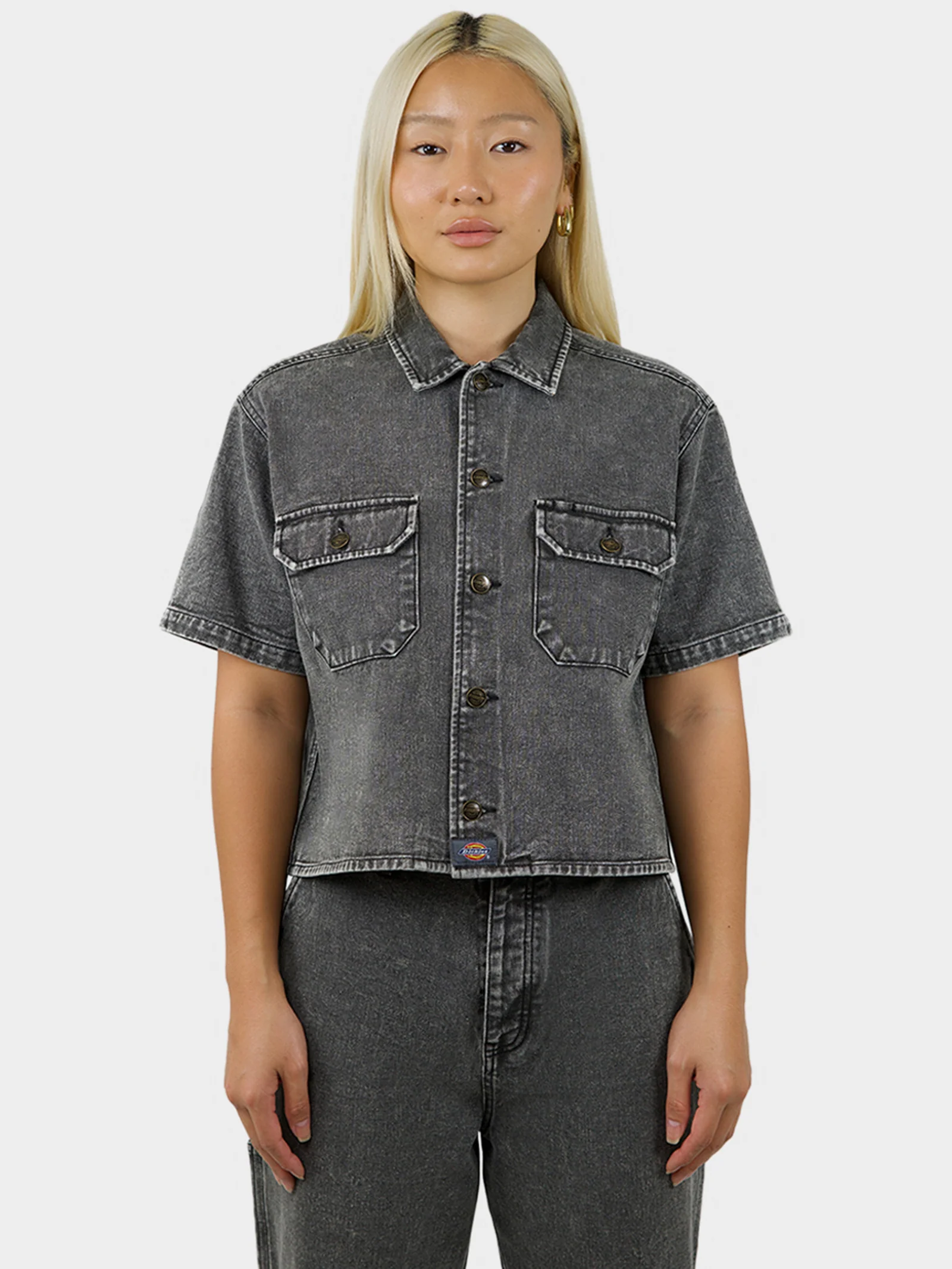 1574 Cropped S/S Work Shirt - Image 2