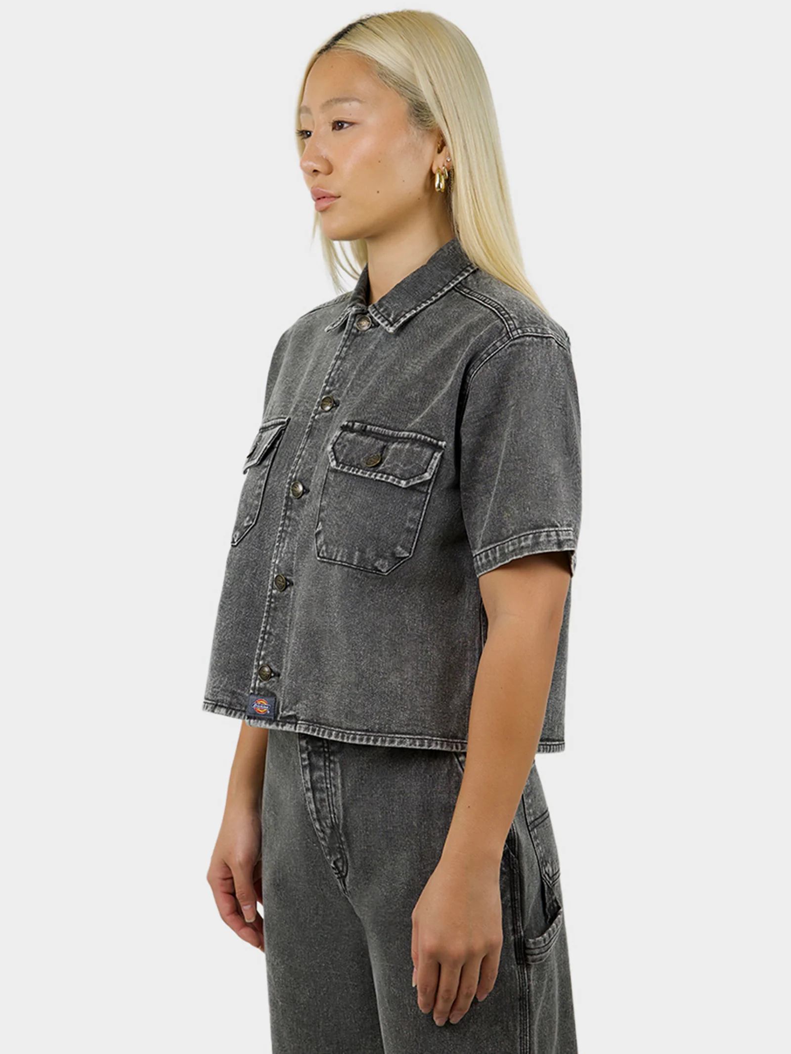 1574 Cropped S/S Work Shirt - Image 6