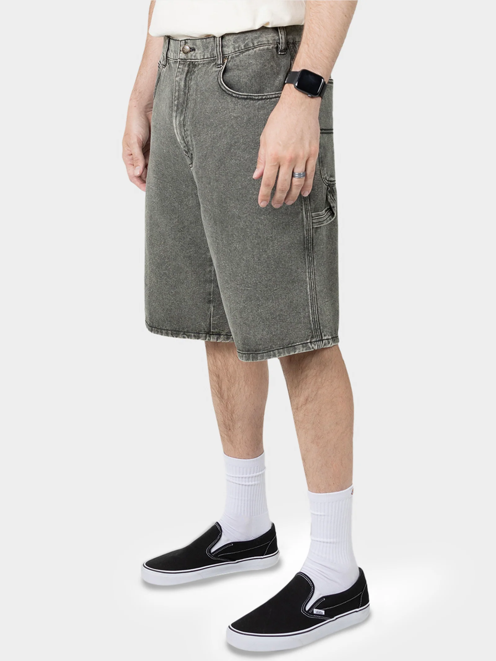 Light Denim Carpenter Short - Image 4