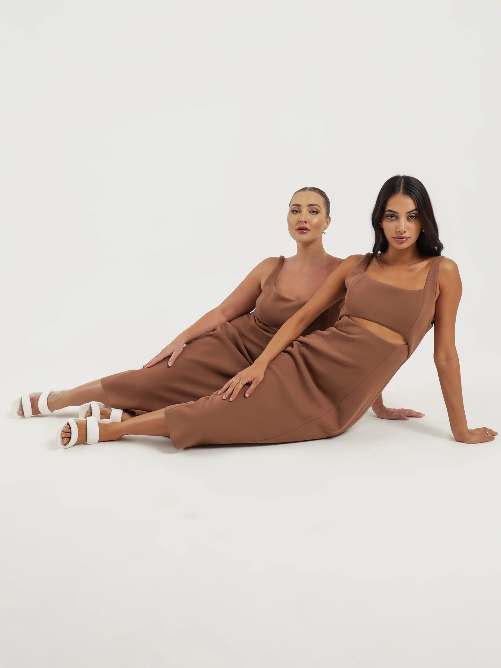 Dija Bonded Midi Dress - Image 2