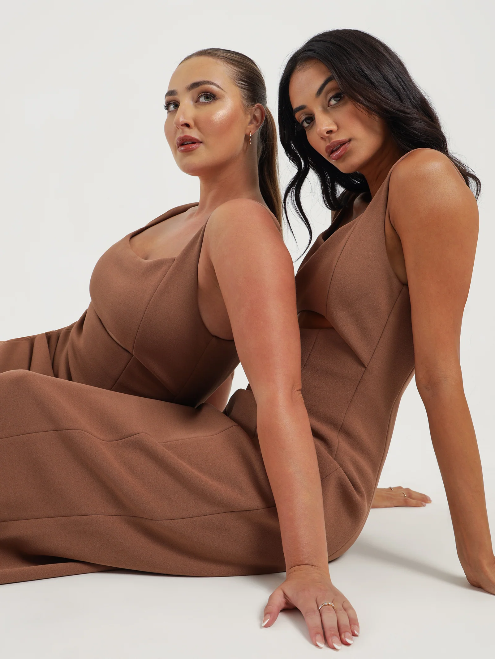 Dija Bonded Midi Dress - Image 3