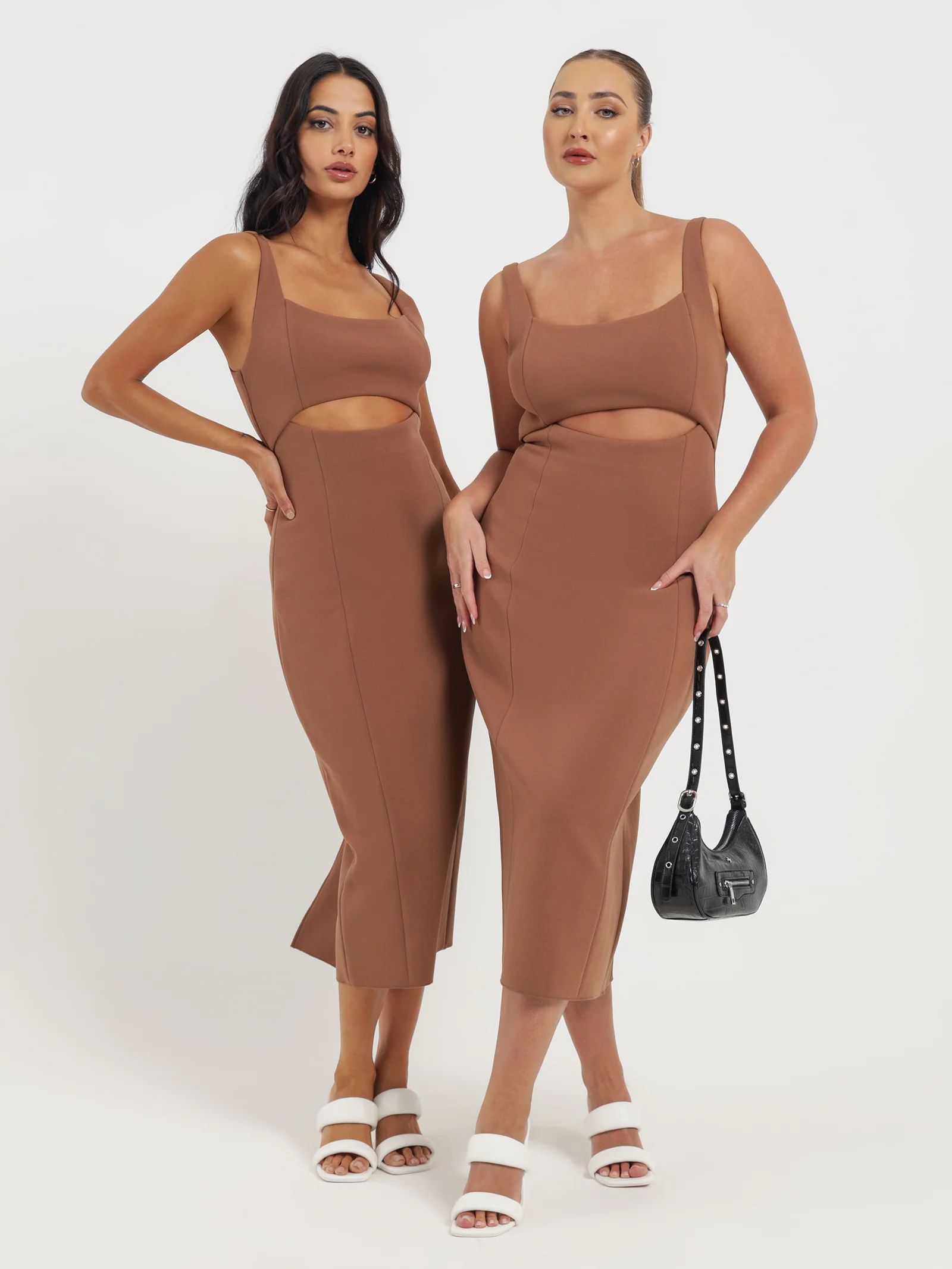 Dija Bonded Midi Dress - Image 4