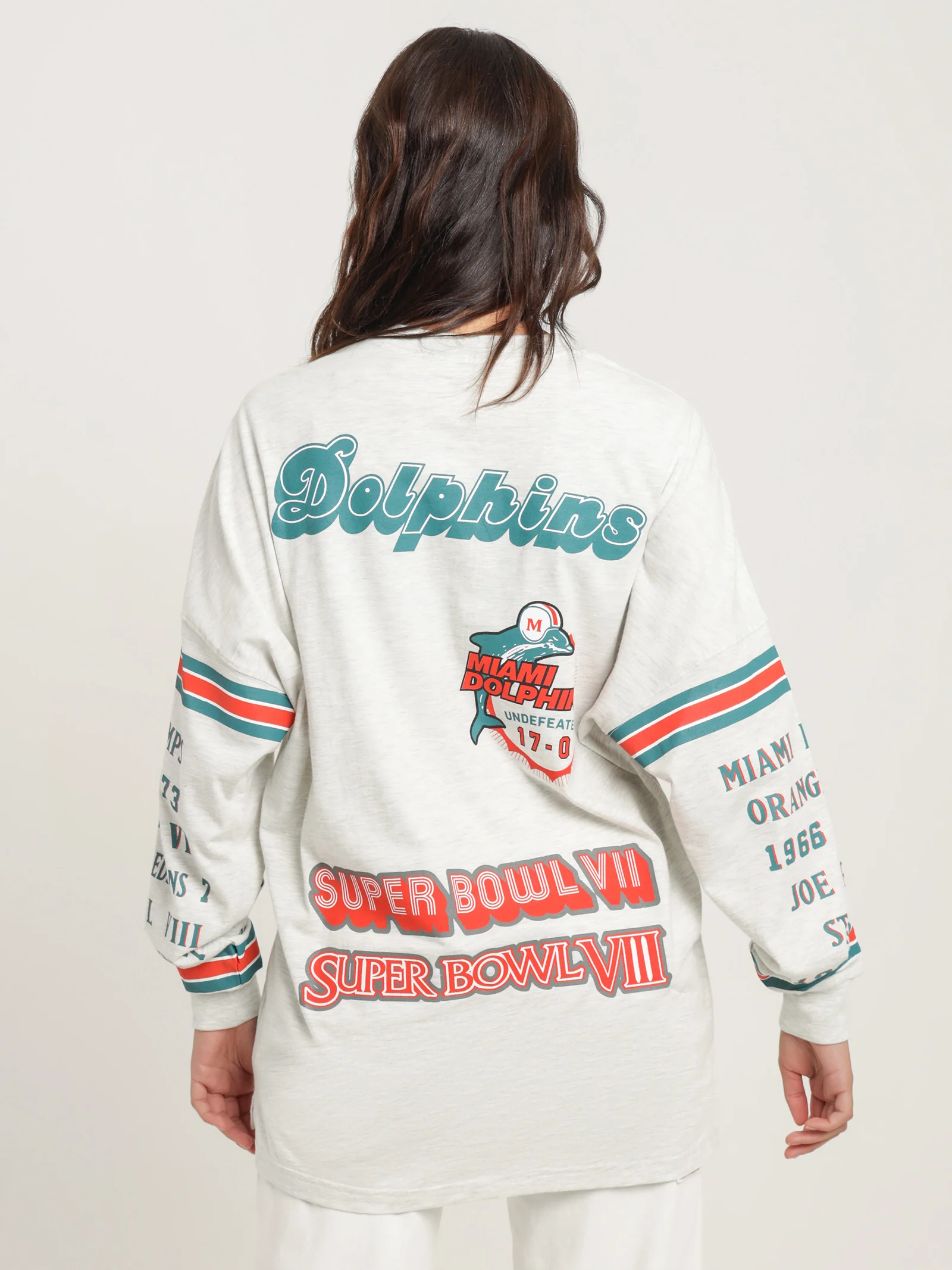 Dolphins 17 3/4 Long Sleeve Top - Image 6