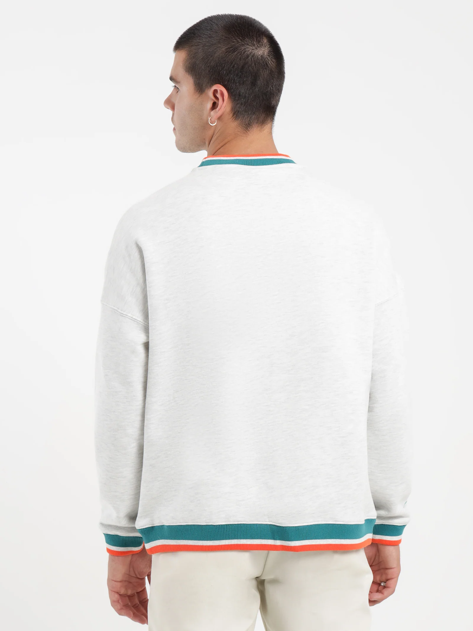 Dolphins Satin Embroidered Crew - Image 7