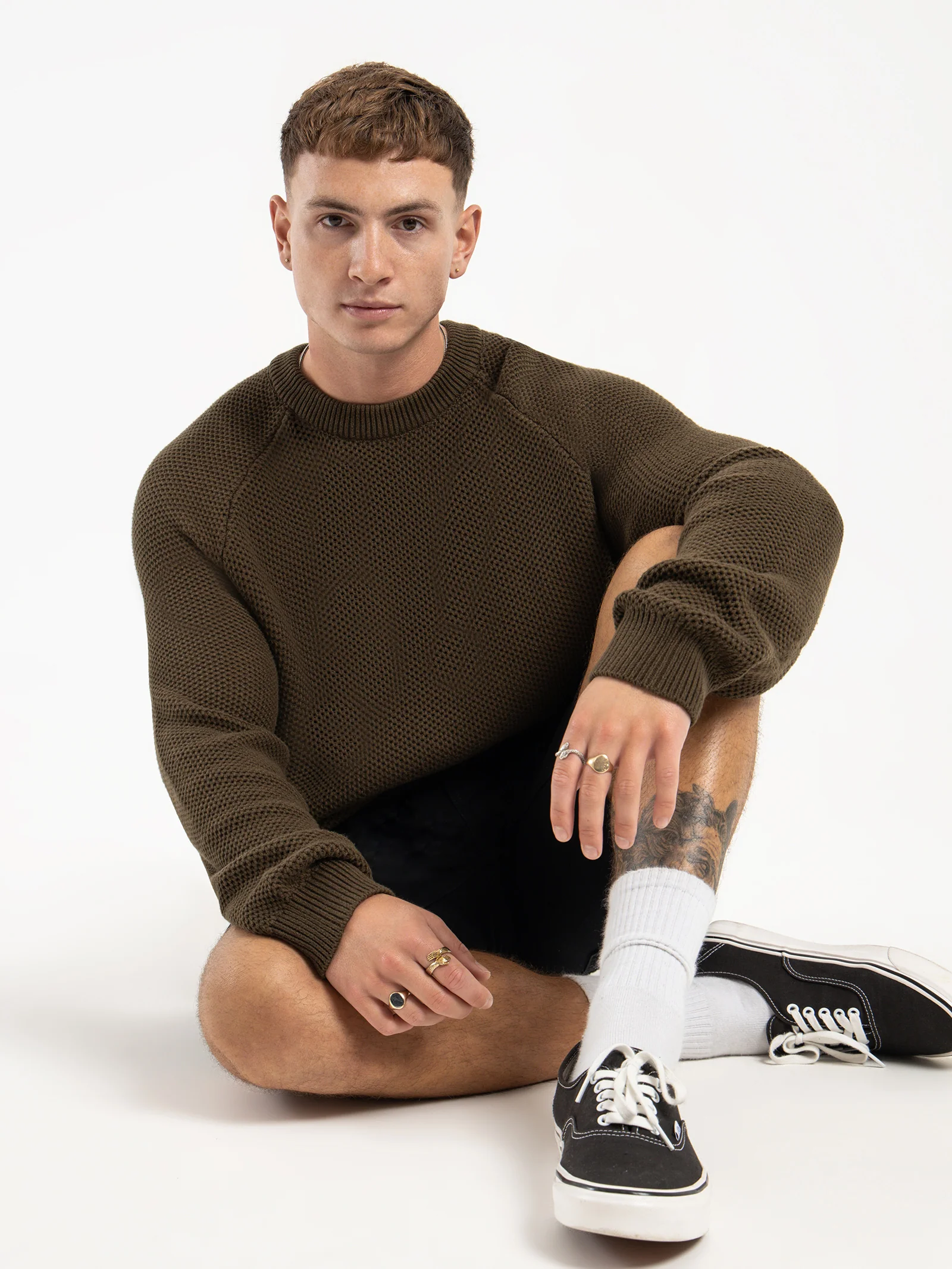 Dorian Raglan Knit Sweater - Image 2