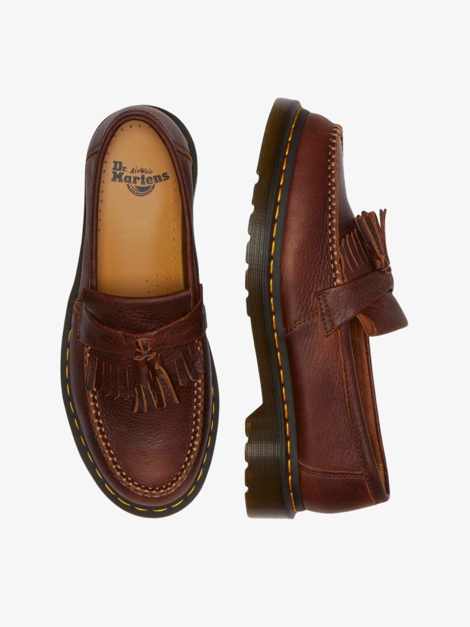Adrian Yellow Stitch Tassel Loafer - Image 3