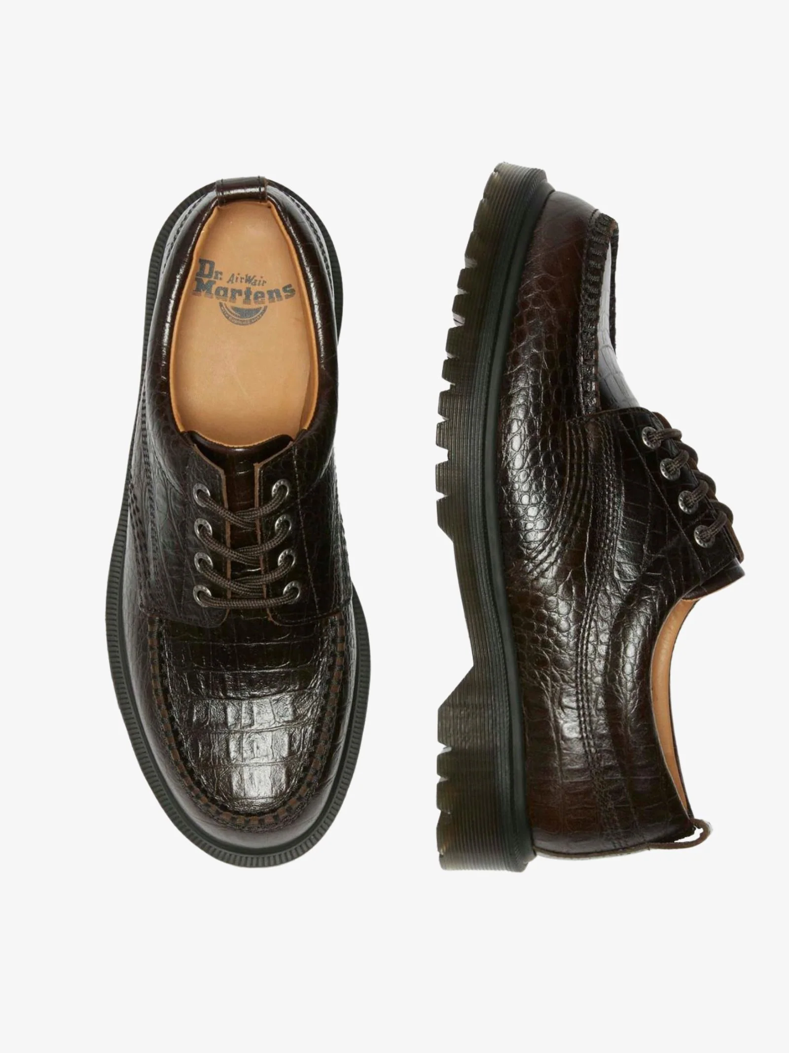 Unisex Lowell Analine Croc Emboss - Image 3