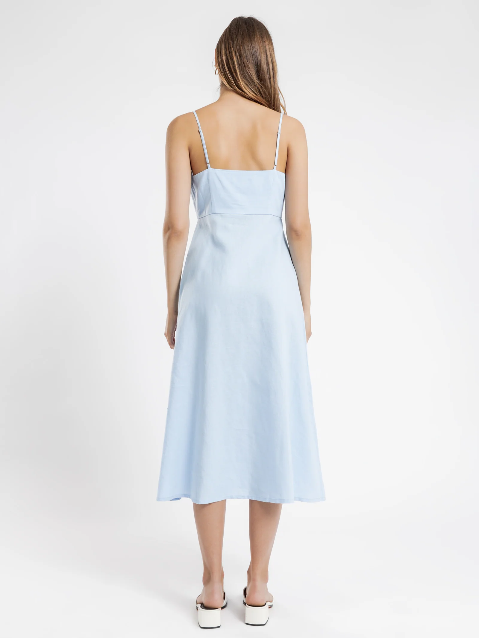 Drew Linen Midi Dress - Image 6