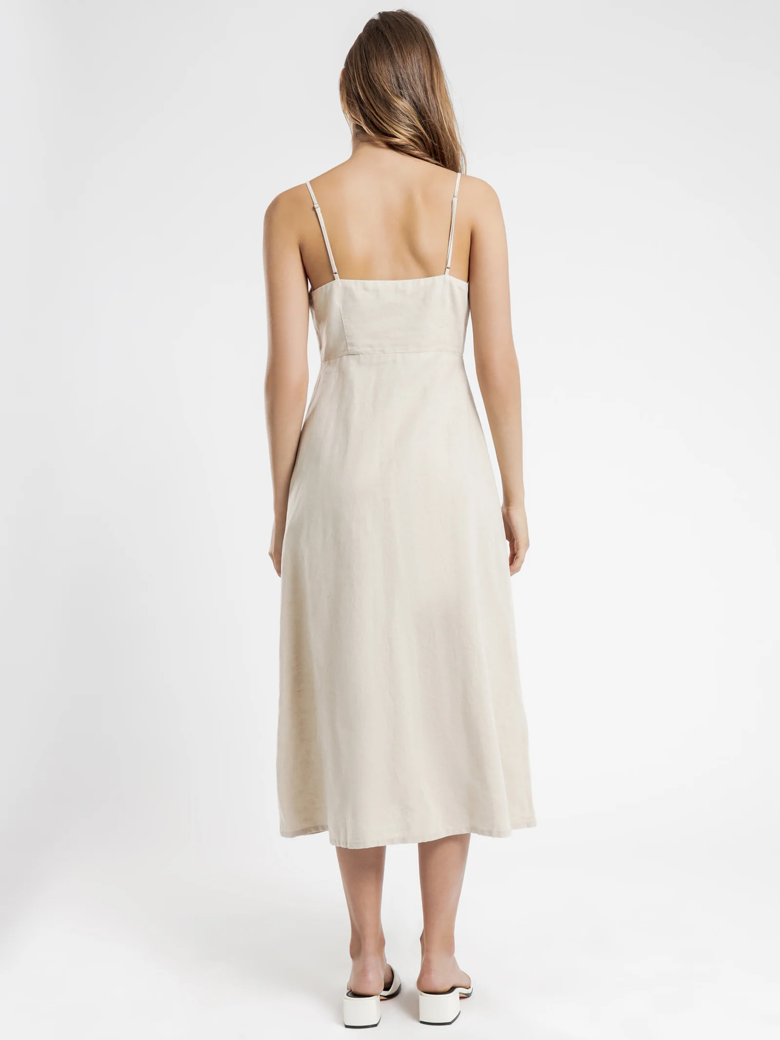 Drew Linen Midi Dress - Image 5