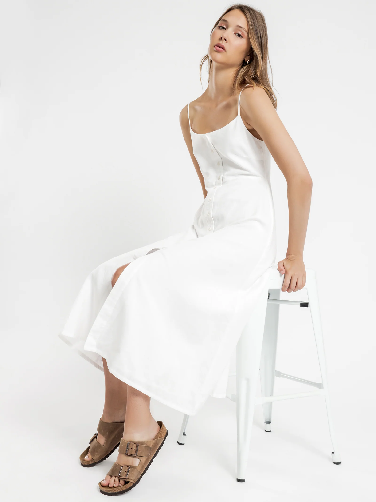 Drew Linen Midi Dress - Image 3